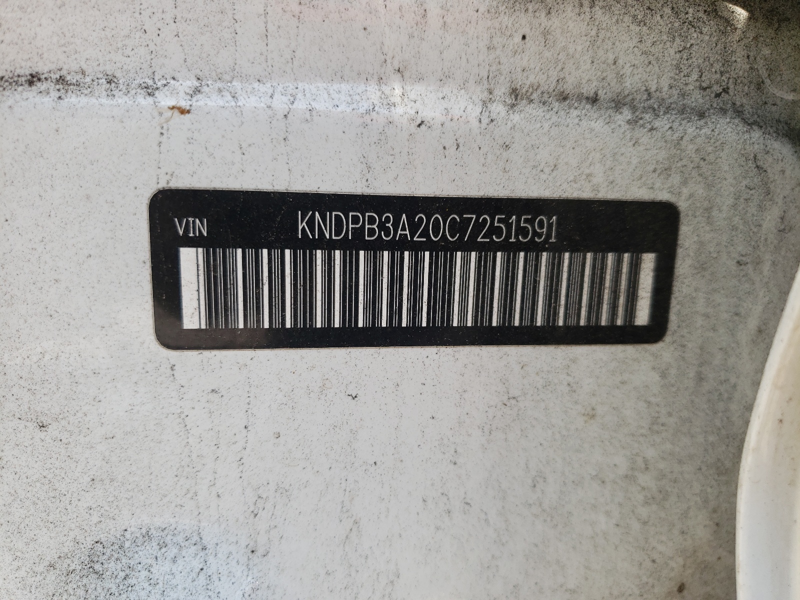 Photo 10 from auction – 2012 KIA SPORTAGE B with VIN KNDPB3A20C7251591