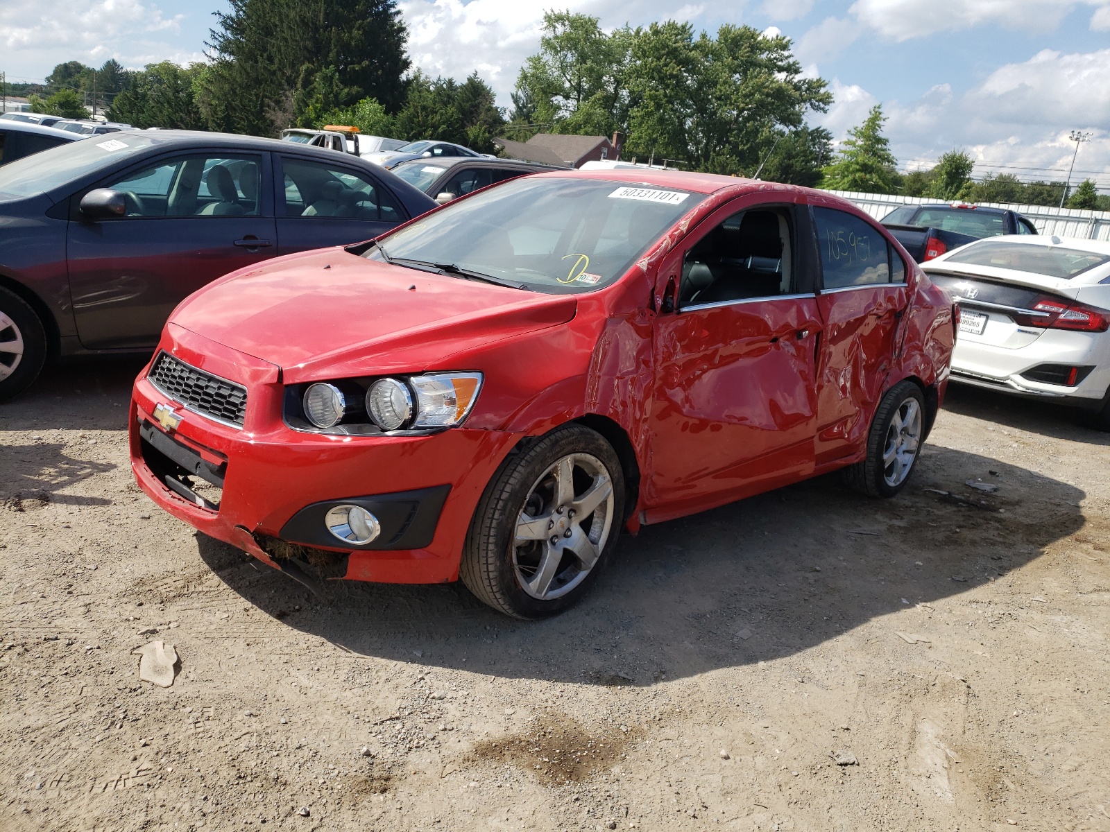 Photo 2 from auction – 2012 CHEVROLET SONIC LTZ with VIN 1G1JE5SH7C4168892