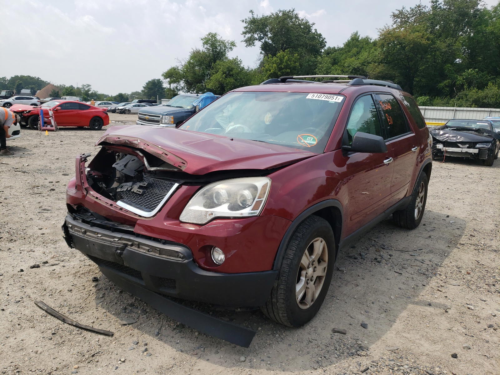 Photo 2 from auction – 2011 GMC ACADIA SLE with VIN 1GKKVPED0BJ203664