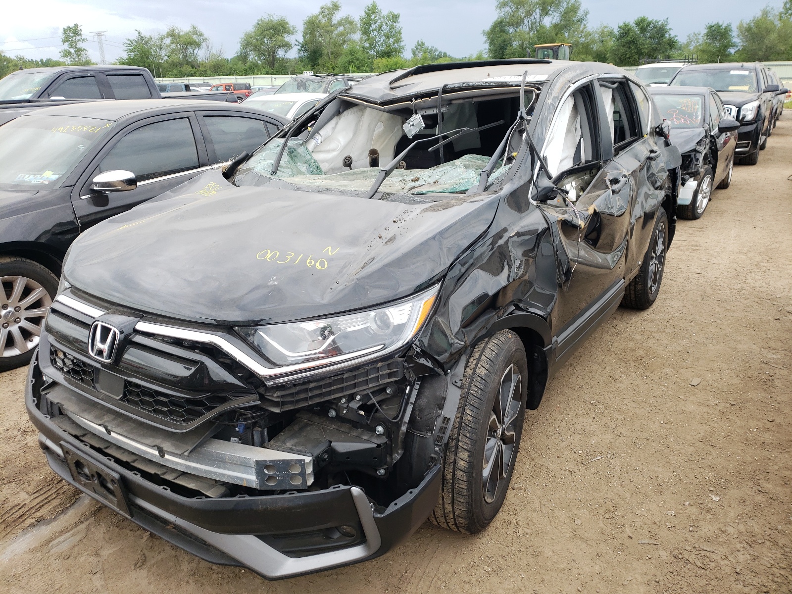 Photo 2 from auction – 2020 HONDA CR-V EX with VIN 5J6RW2H54LL003160