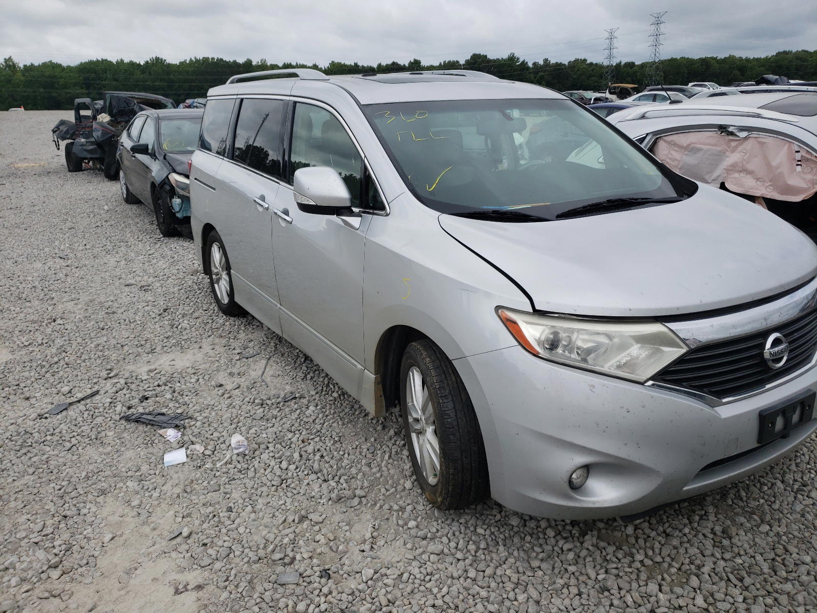 NISSAN QUEST S 2012 with VIN JN8AE2KP9C9033935 - Photo from auction