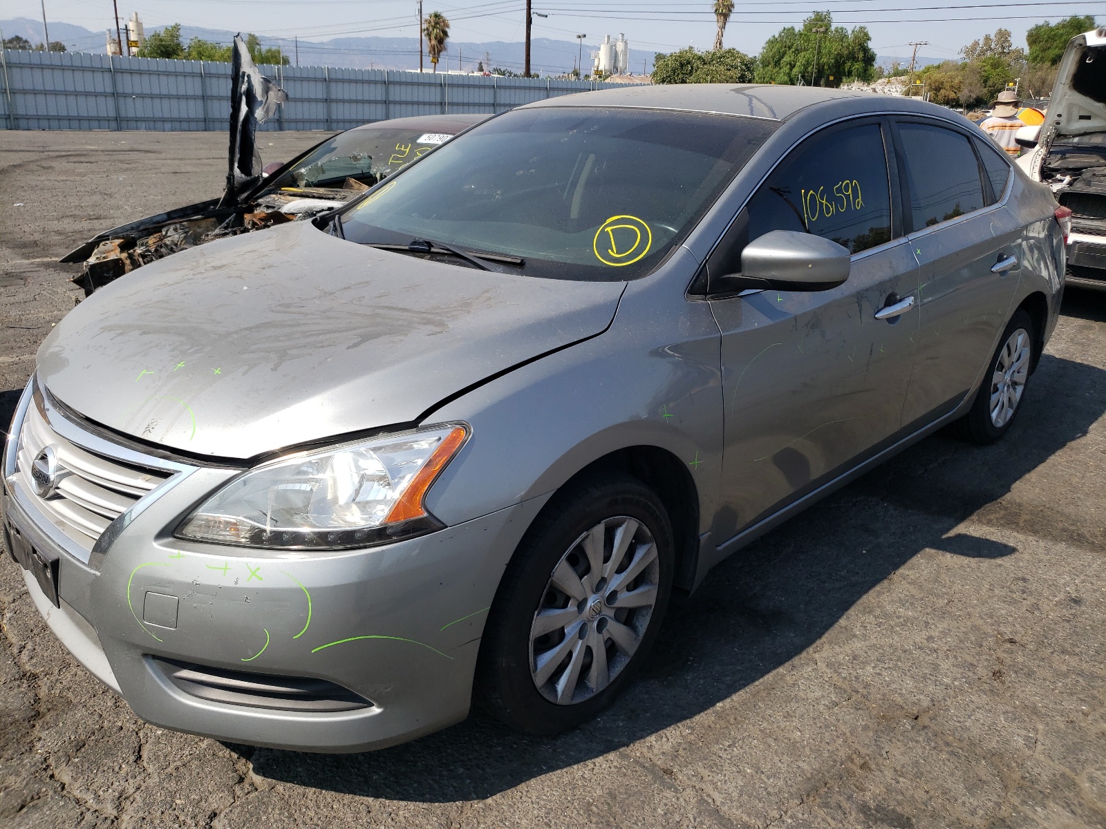 Photo 2 from auction – 2013 NISSAN SENTRA S with VIN 3N1AB7AP8DL647101