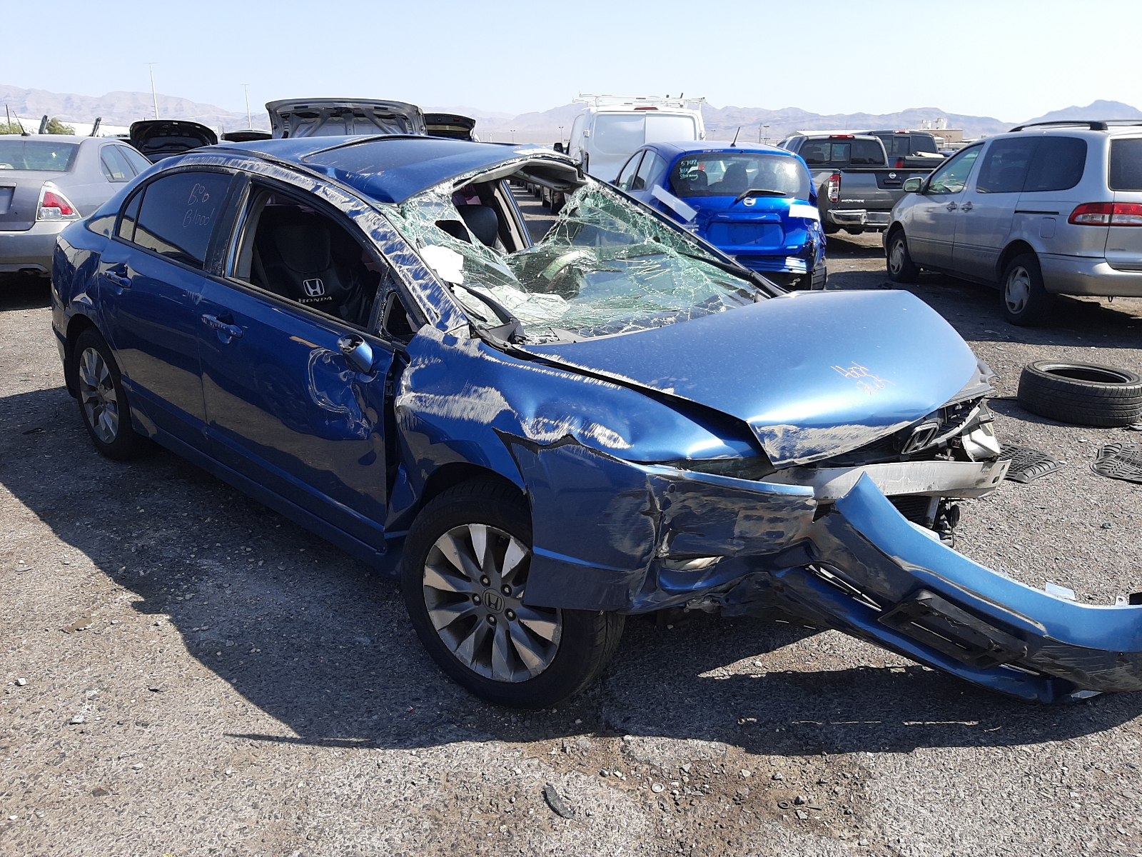 HONDA CIVIC EX 2009 with VIN 19XFA16859E026043 - Photo from auction