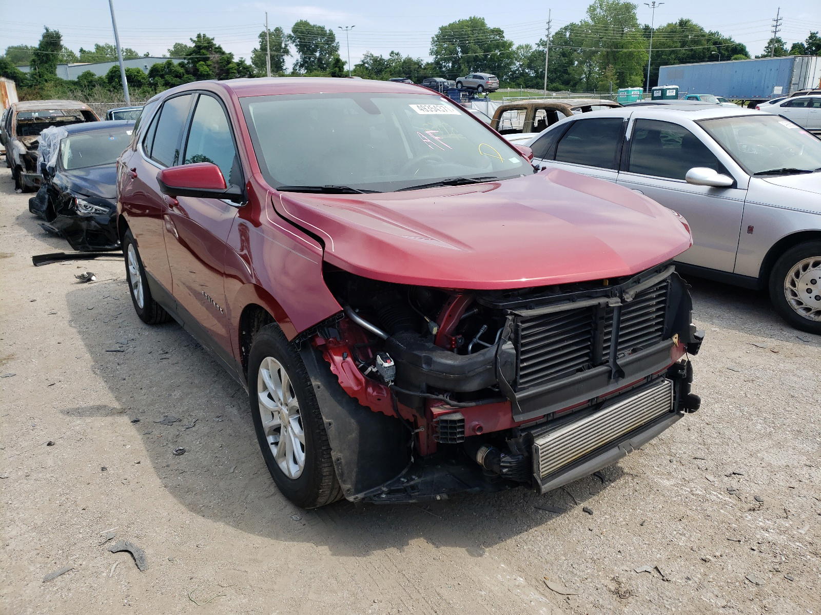 CHEVROLET EQUINOX LT 2018 with VIN 2GNAXJEV1J6322575 - Photo from auction