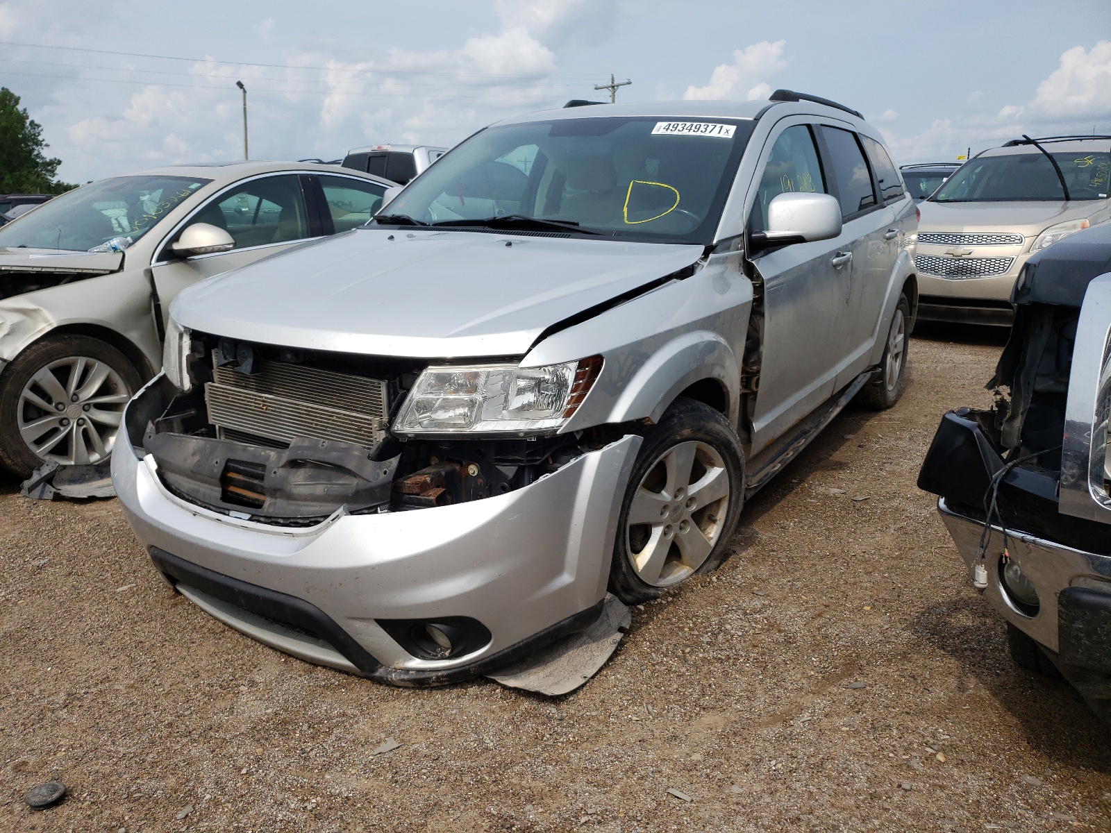 Photo 2 from auction – 2012 DODGE JOURNEY SX with VIN 3C4PDCBG4CT245888