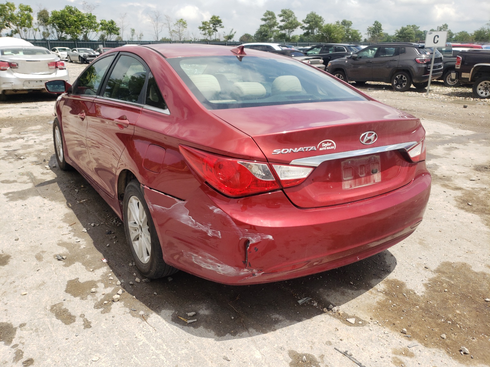 Photo 3 from auction – 2013 HYUNDAI SONATA GLS with VIN 5NPEB4AC0DH669670