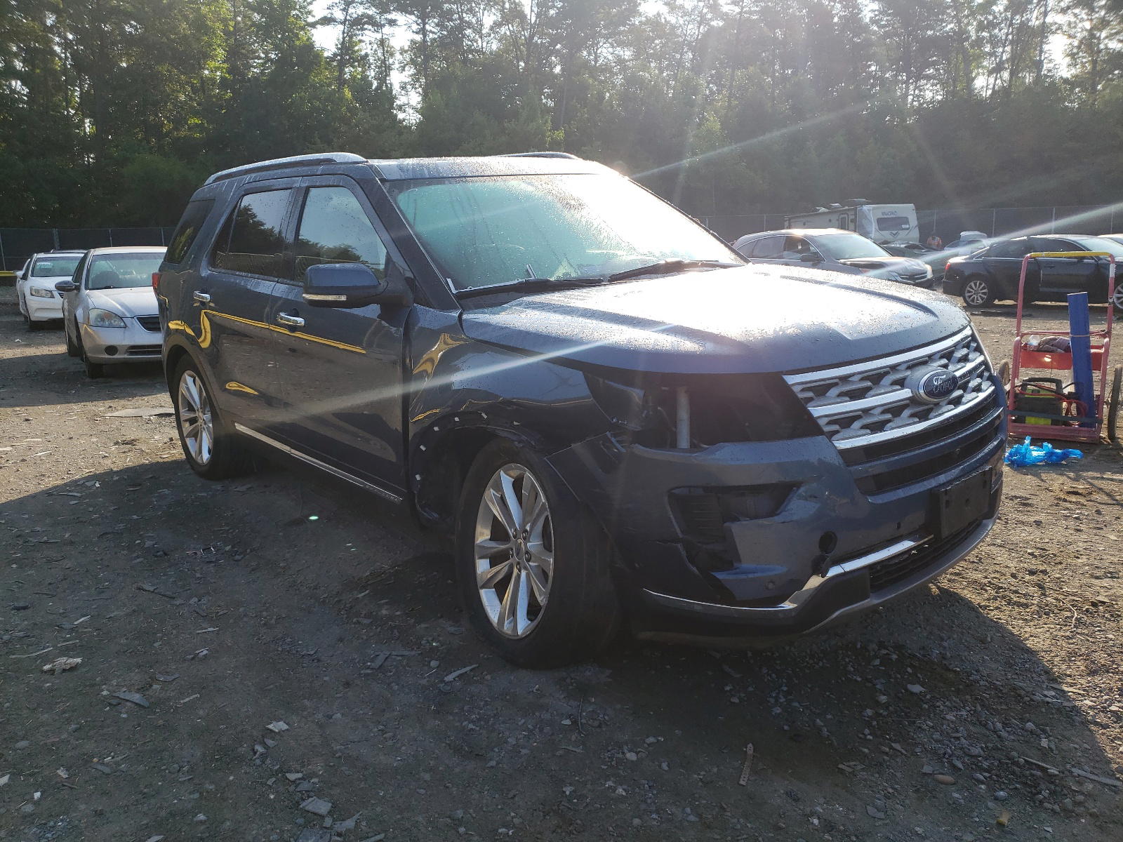 FORD EXPLORER L 2018 with VIN 1FM5K8FHXJGC03445 - Photo from auction