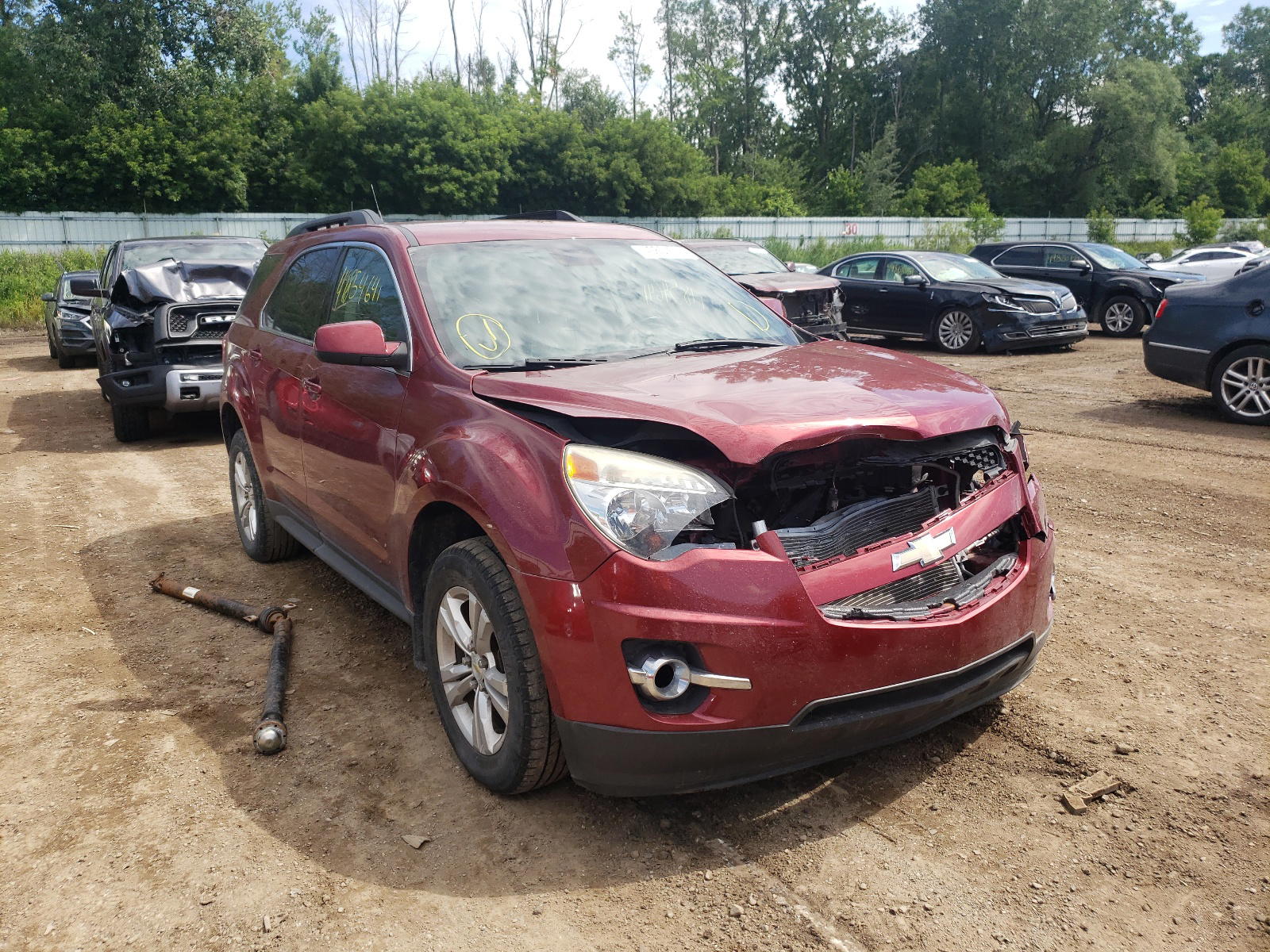 CHEVROLET EQUINOX LT 2012 with VIN 2GNFLNEK5C6345794 - Photo from auction