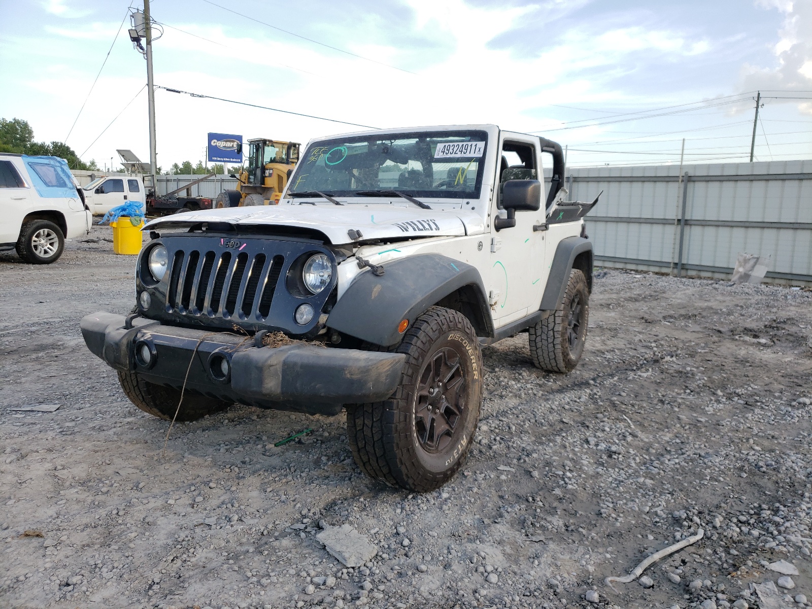 Photo 2 from auction – 2015 JEEP WRANGLER S with VIN 1C4AJWAG1FL554834