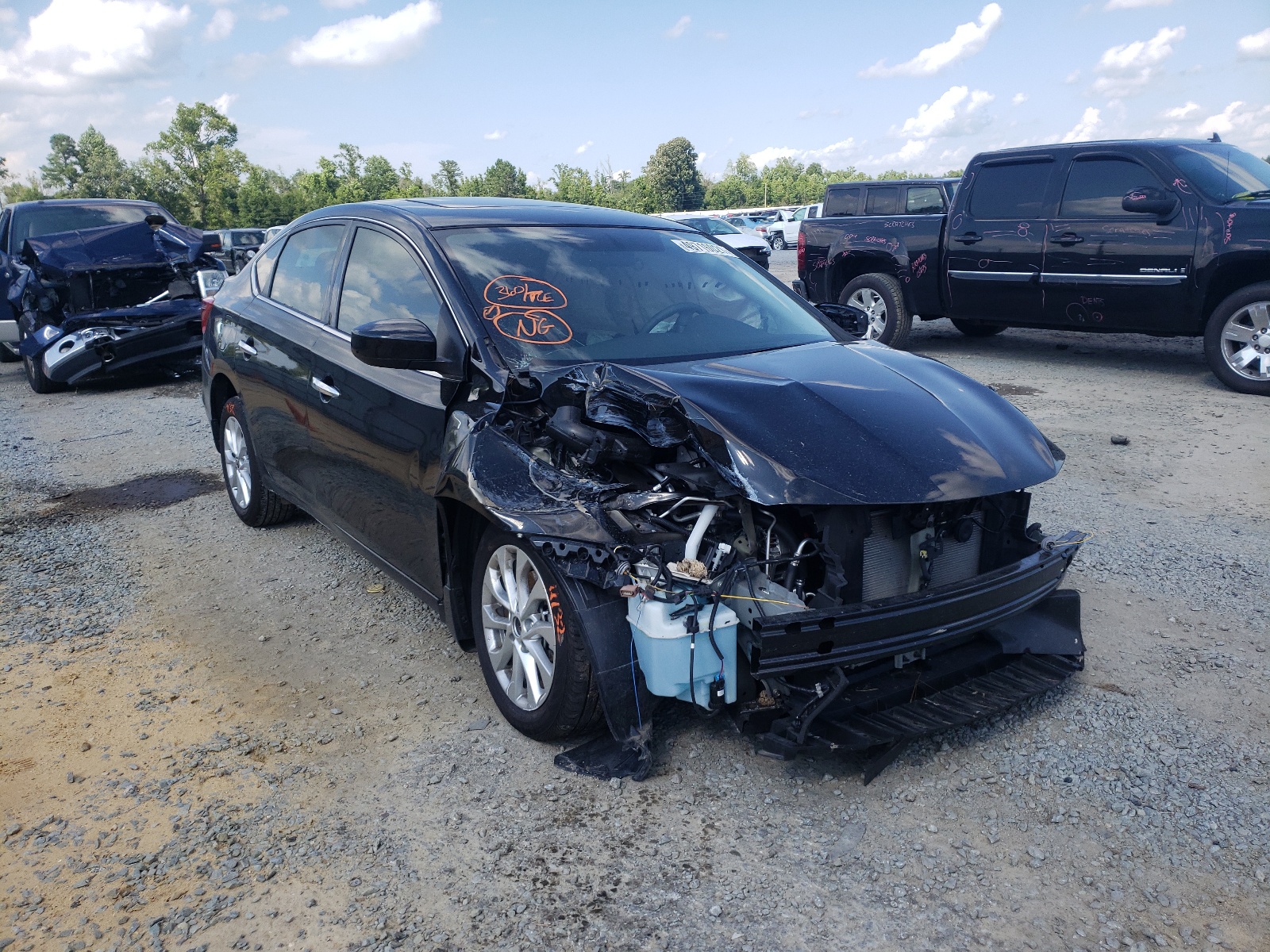 NISSAN SENTRA S 2017 with VIN 3N1AB7AP8HY367915 - Photo from auction