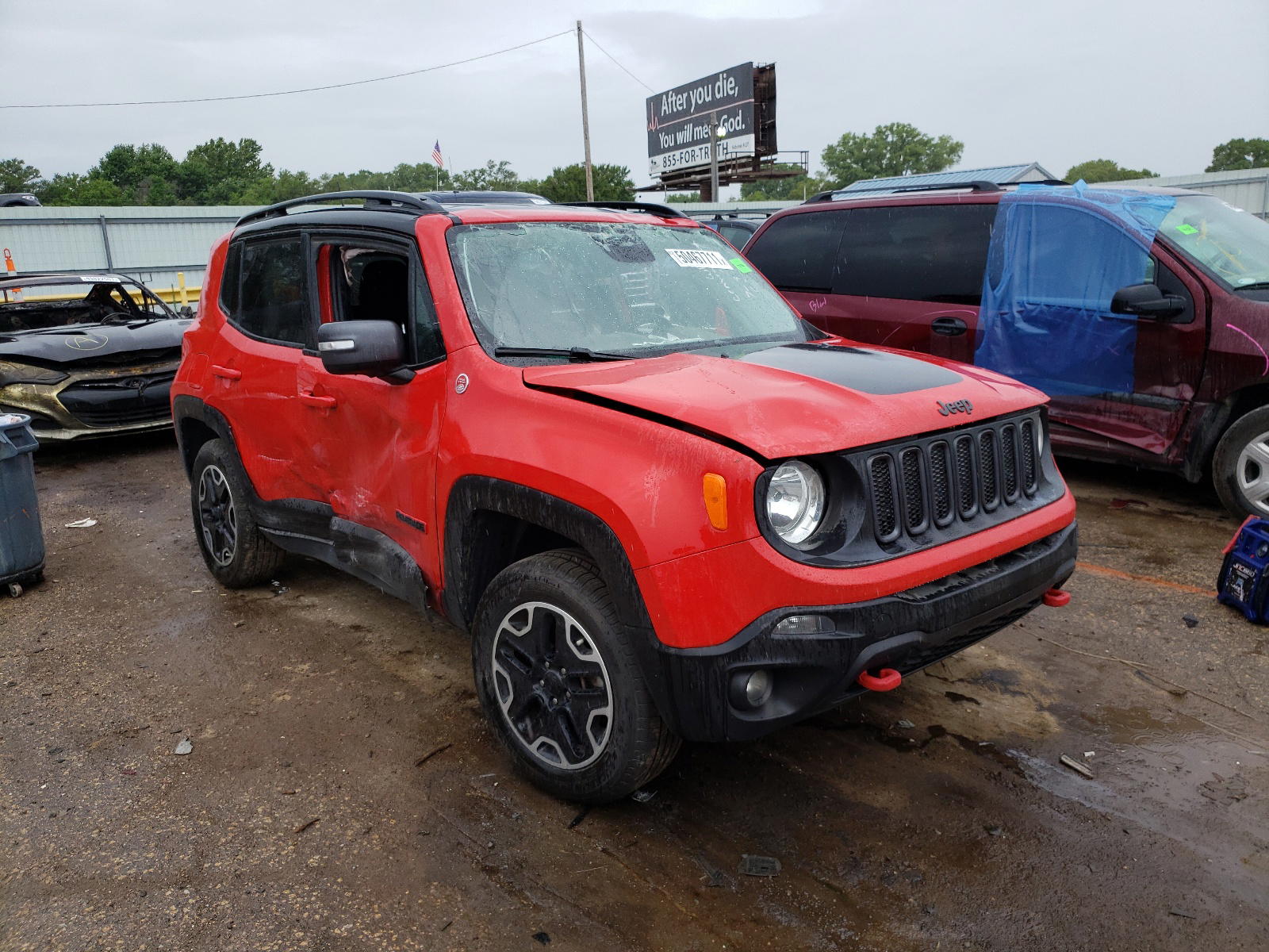 JEEP RENEGADE T 2017 with VIN ZACCJBCB2HPF14926 - Photo from auction