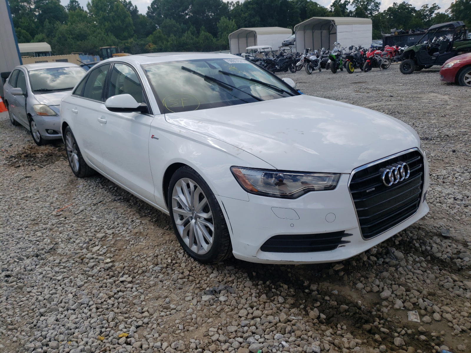 AUDI A6 PREMIUM 2012 with VIN WAUGGAFC9CN153658 - Photo from auction
