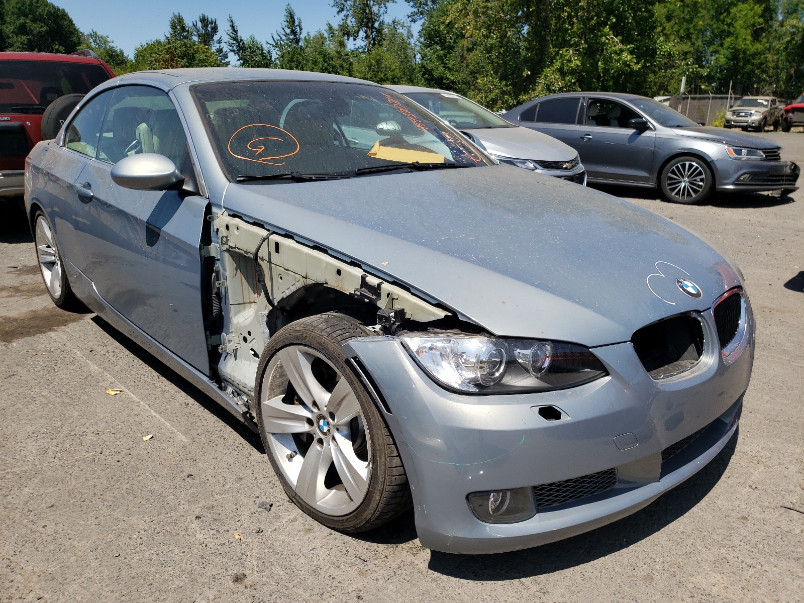 BMW 335 I 2007 with VIN WBAWL73567PX48428 - Photo from auction