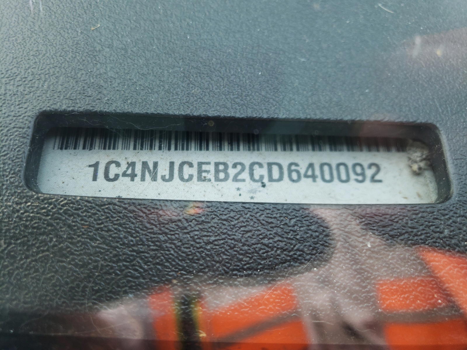 Photo 10 from auction – 2012 JEEP COMPASS LA with VIN 1C4NJCEB2CD640092