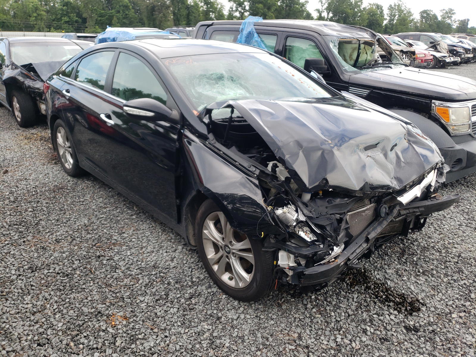 HYUNDAI SONATA SE 2012 with VIN 5NPEC4AC9DH639824 - Photo from auction