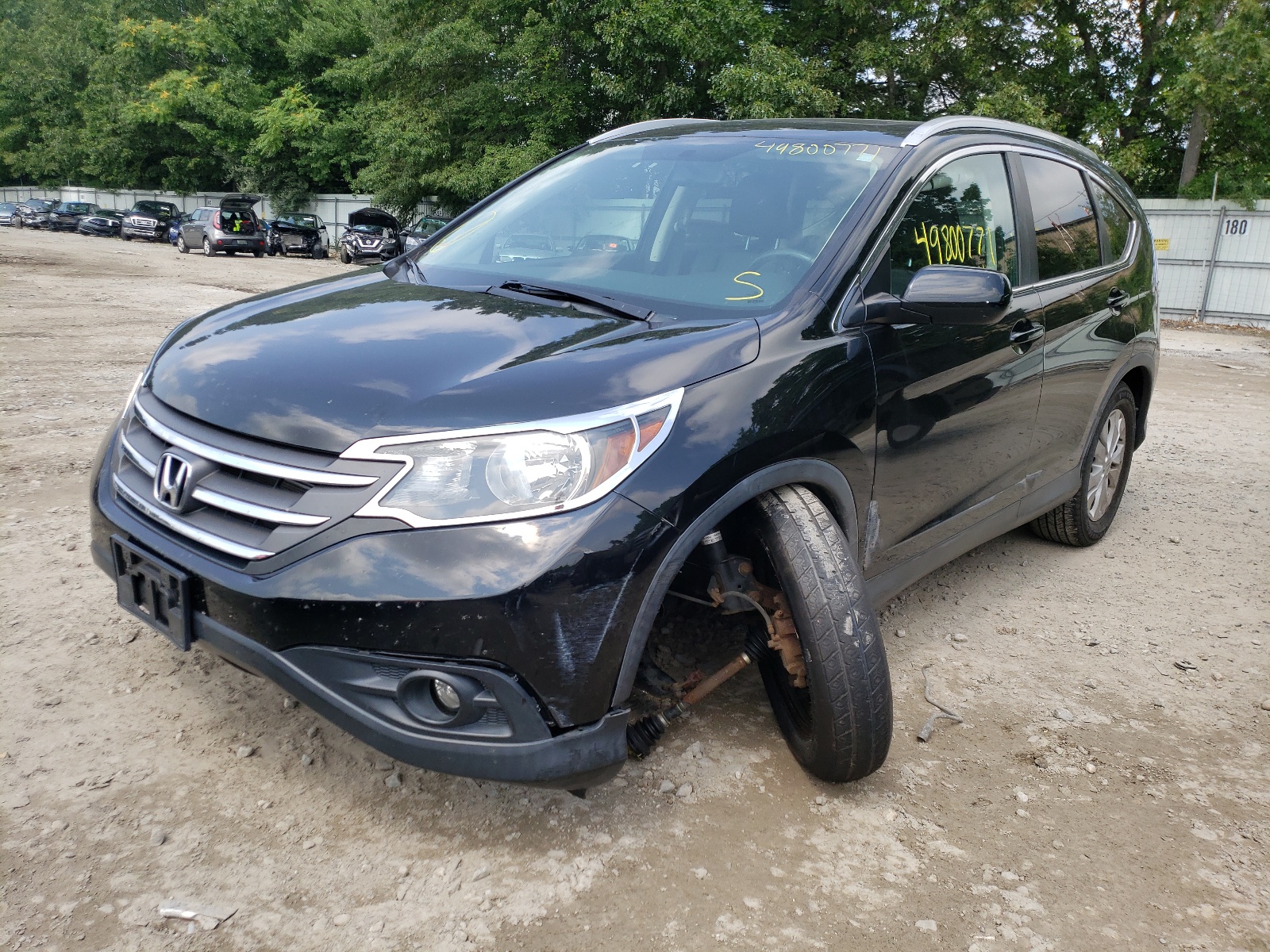 Photo 2 from auction – 2014 HONDA CR-V EXL with VIN 2HKRM4H73EH722271