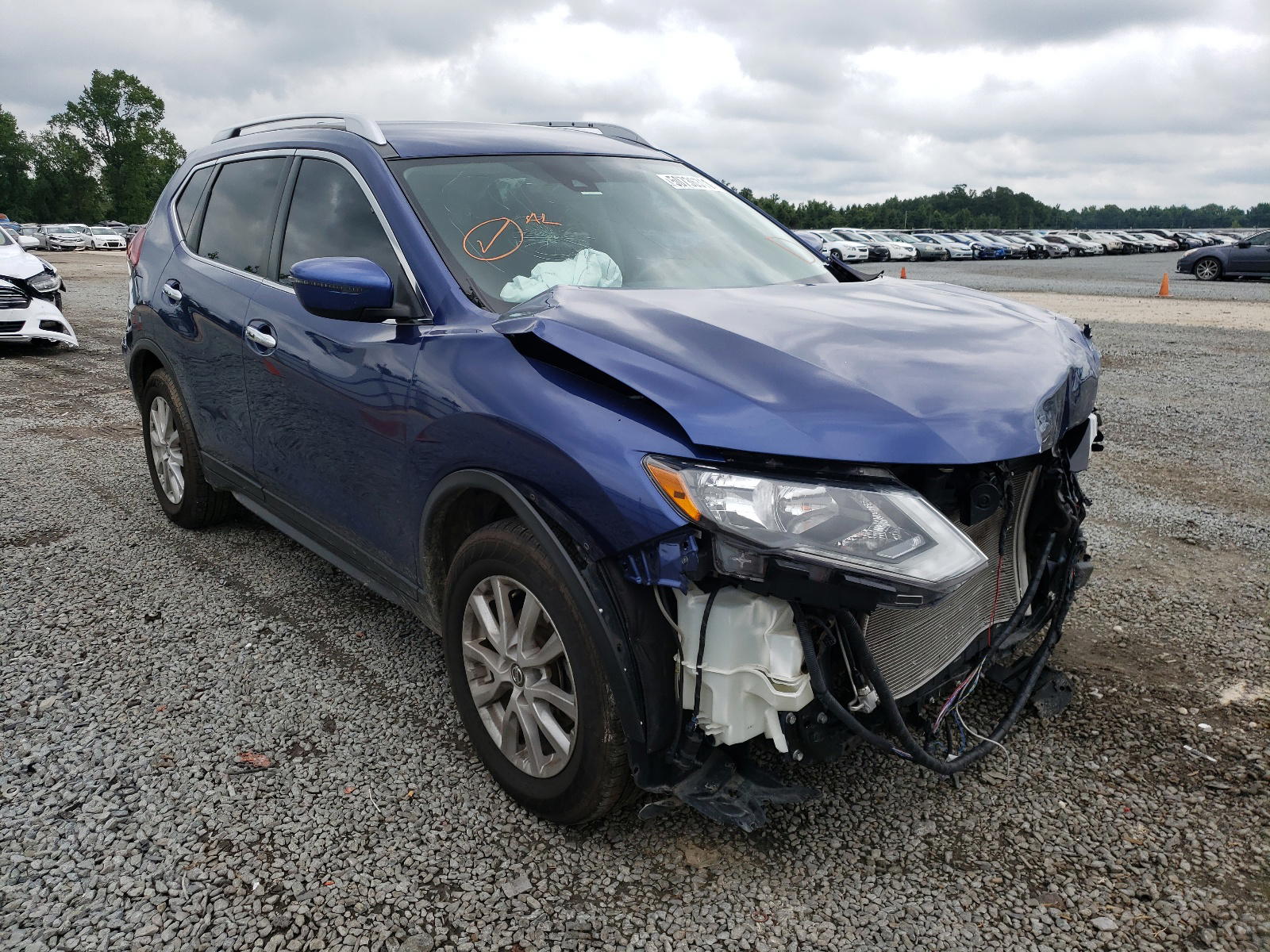 NISSAN ROGUE S 2019 with VIN KNMAT2MT5KP545231 - Photo from auction