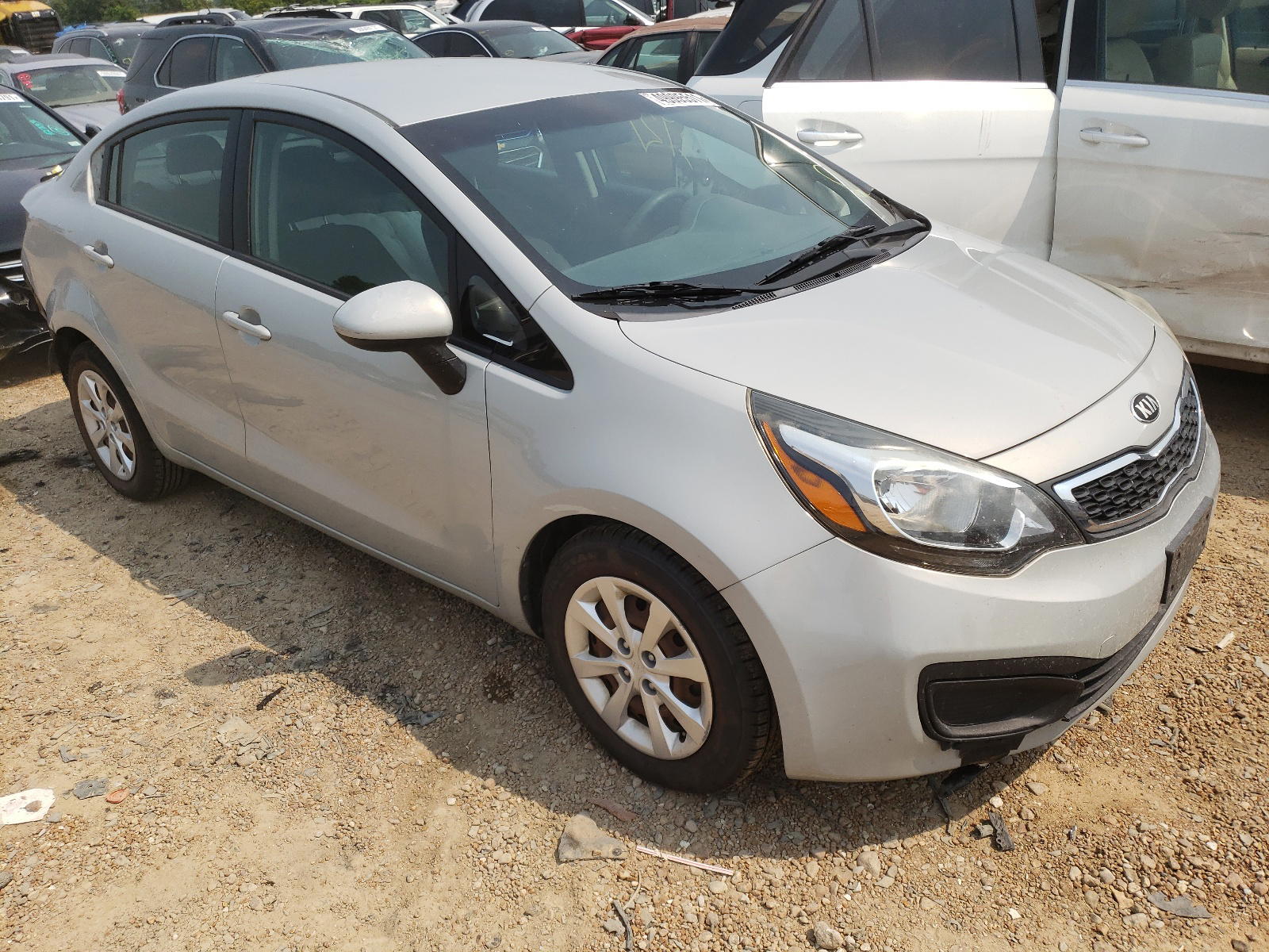 KIA RIO EX 2013 with VIN KNADN4A3XD6169865 - Photo from auction