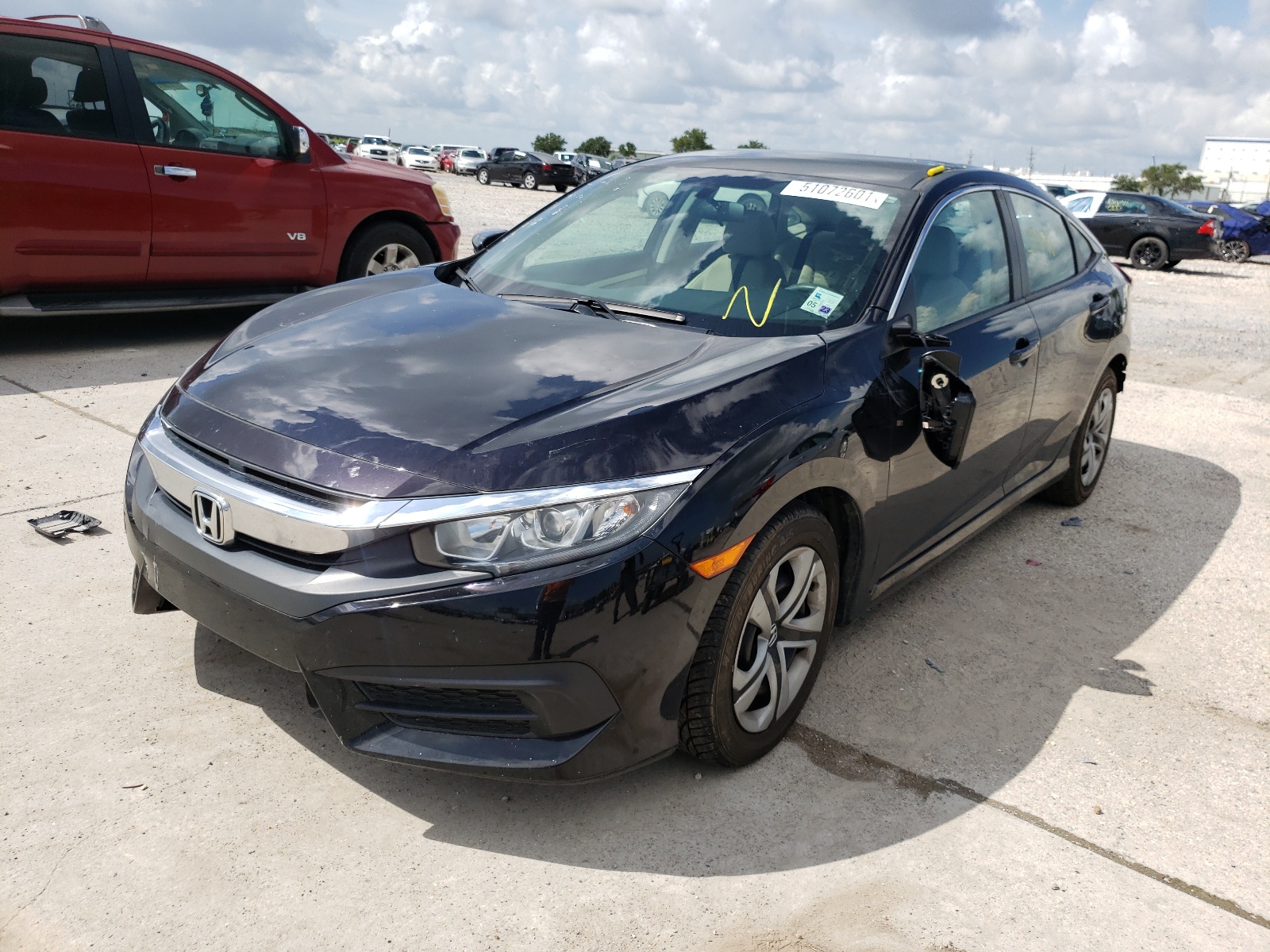 Photo 2 from auction – 2016 HONDA CIVIC LX with VIN 19XFC2F53GE082341