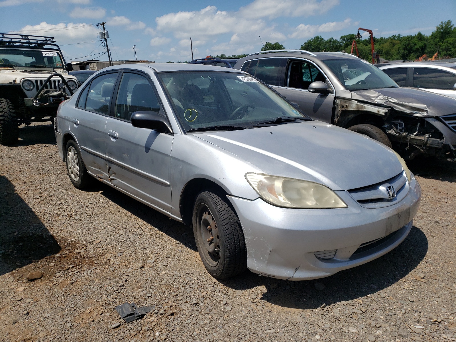 Photo 1 from auction – 2005 HONDA CIVIC LX with VIN 2HGES15535H564224