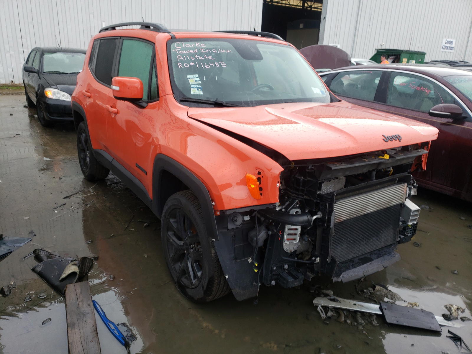 JEEP RENEGADE L 2017 with VIN ZACCJBBB2HPF62508 - Photo from auction