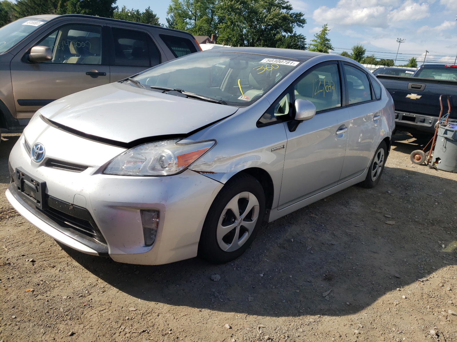 Photo 2 from auction – 2013 TOYOTA PRIUS with VIN JTDKN3DU7D5596841