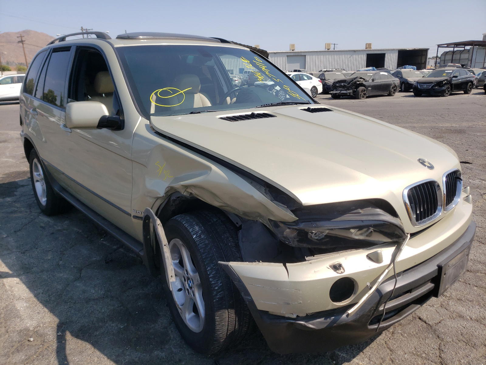 BMW X5 3.0I 2002 with VIN 5UXFA53502LP36285 - Photo from auction