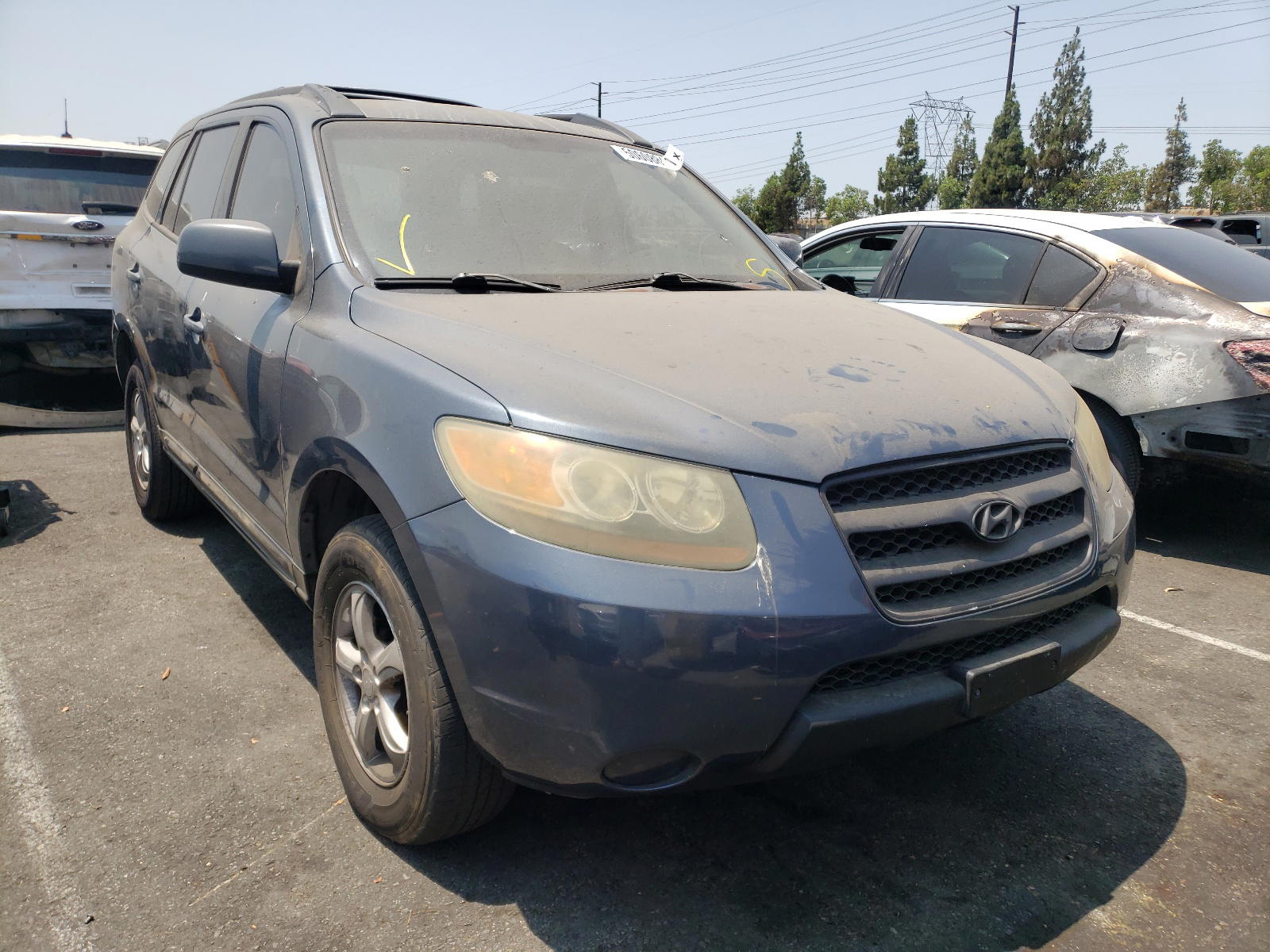 HYUNDAI SANTA FE G 2007 with VIN 5NMSG13D57H005679 - Photo from auction