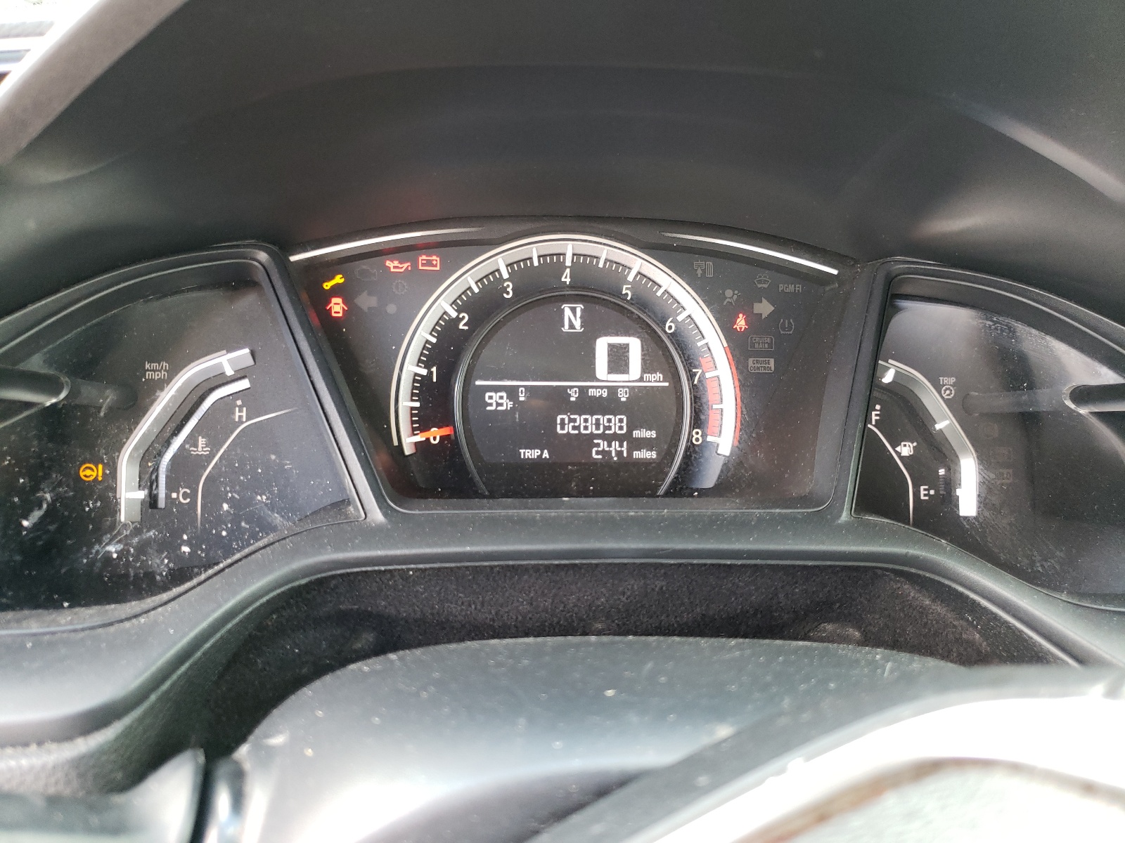 Photo 8 from auction – 2016 HONDA CIVIC LX with VIN 19XFC2F53GE082341