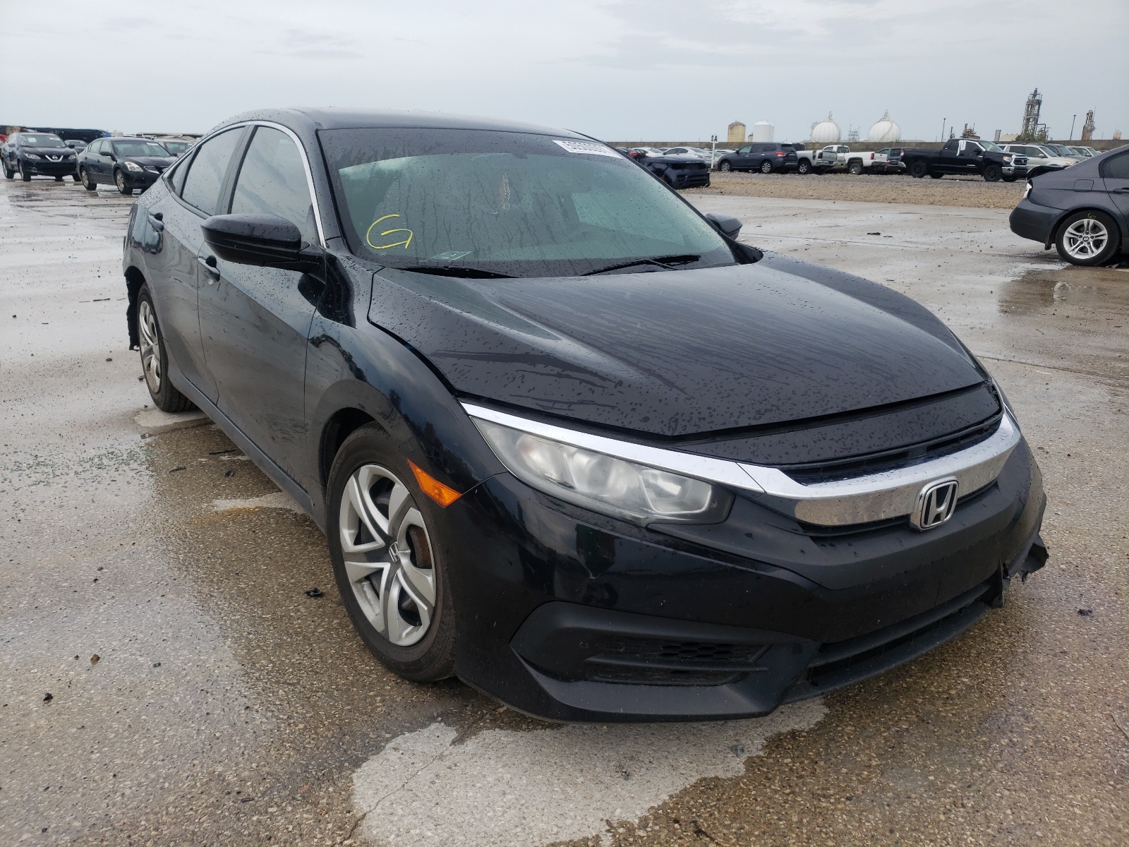 HONDA CIVIC LX 2016 with VIN 19XFC2F57GE055305 - Photo from auction
