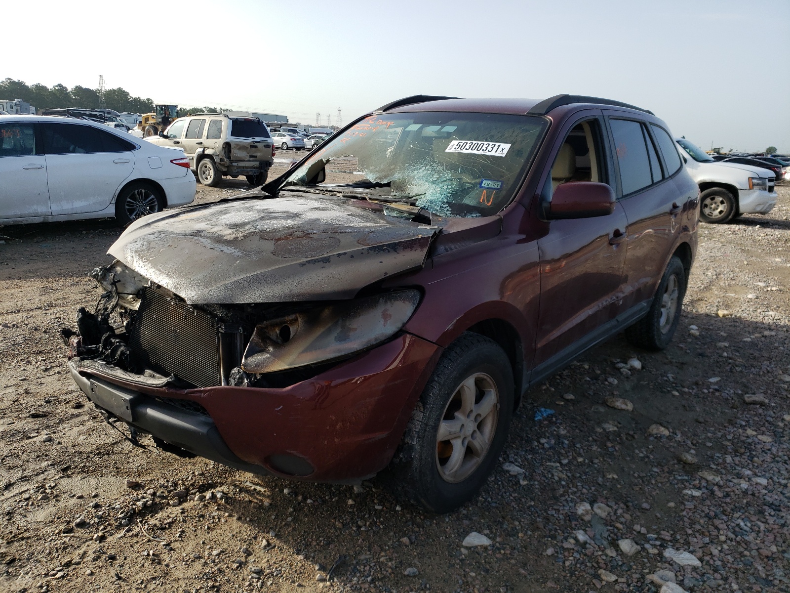 Photo 2 from auction – 2008 HYUNDAI SANTA FE G with VIN 5NMSG13D48H138869