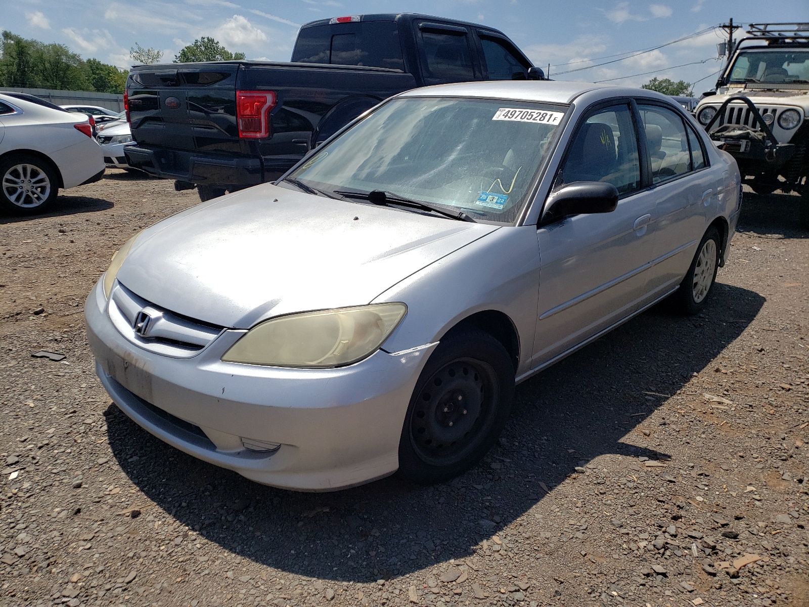 Photo 2 from auction – 2005 HONDA CIVIC LX with VIN 2HGES15535H564224