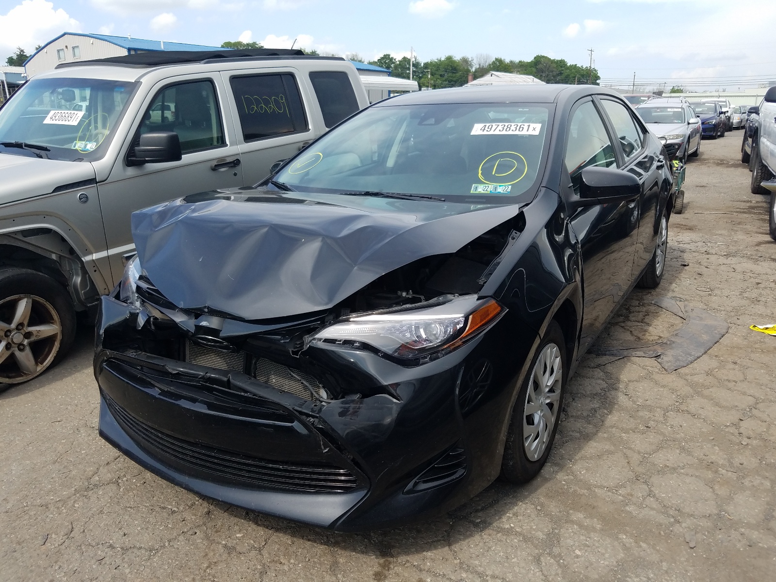 Photo 2 from auction – 2017 TOYOTA COROLLA L with VIN 2T1BURHE9HC930174