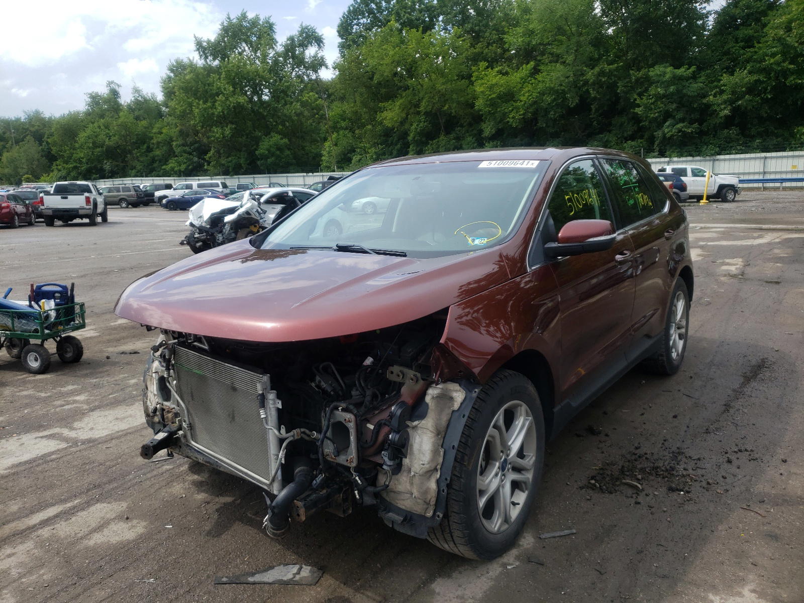 Photo 2 from auction – 2015 FORD EDGE TITAN with VIN 2FMTK4K98FBB21856