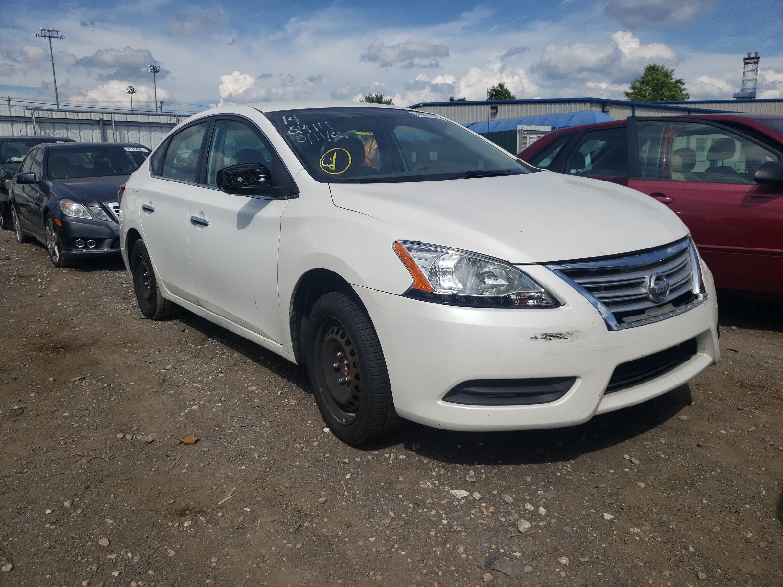 NISSAN SENTRA S 2014 with VIN 3N1AB7AP0EY287908 - Photo from auction