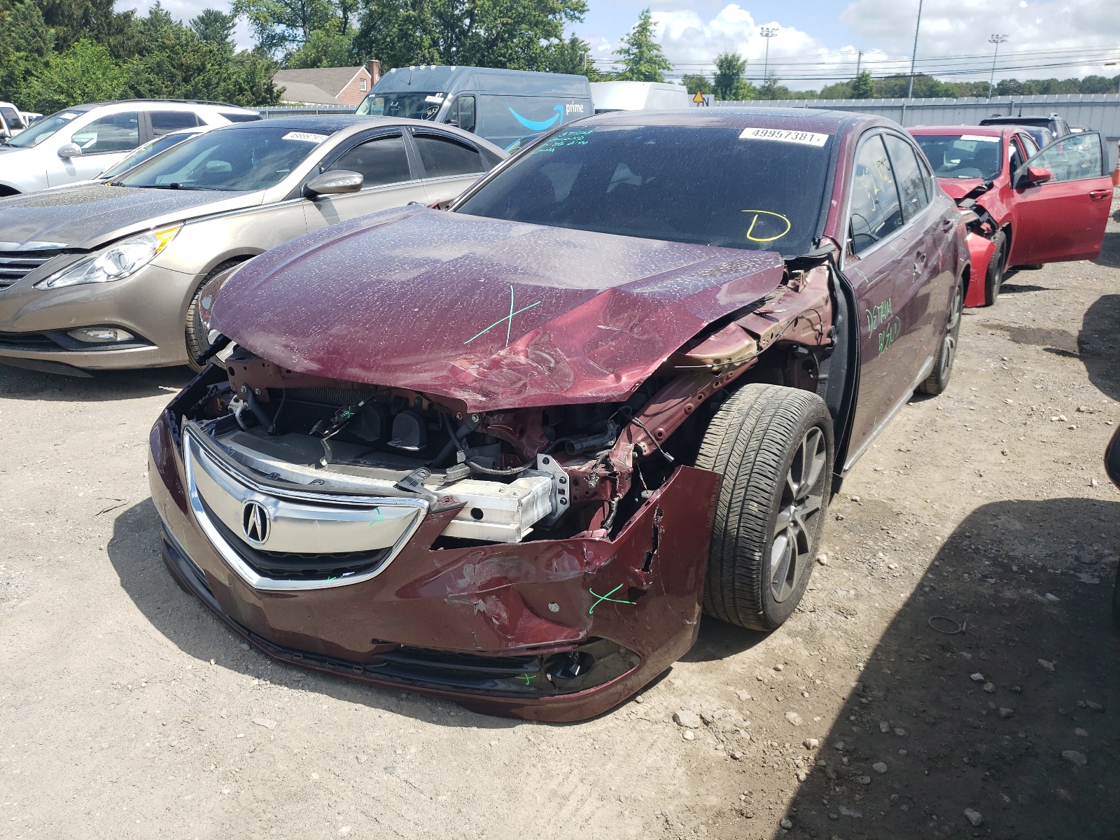 Photo 2 from auction – 2015 ACURA TLX ADVANC with VIN 19UUB2F77FA008516