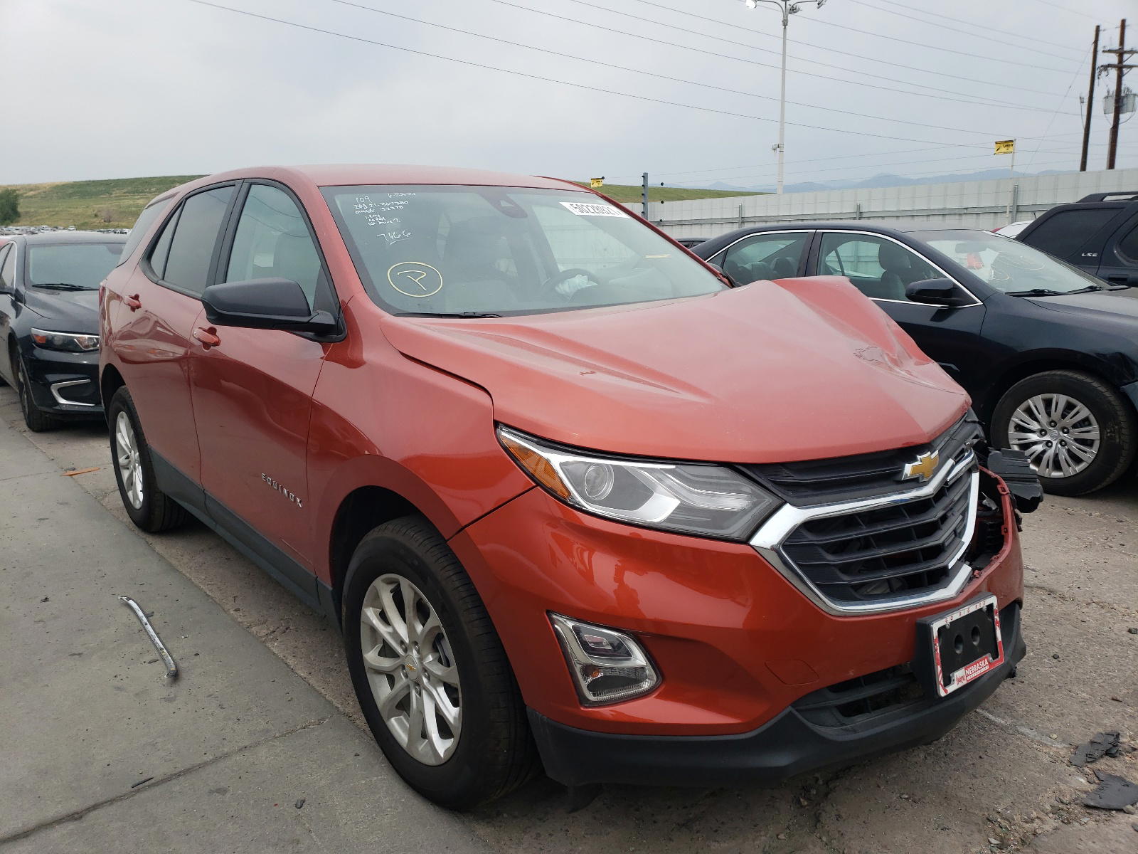CHEVROLET EQUINOX LS 2020 with VIN 2GNAXHEV7L6261034 - Photo from auction