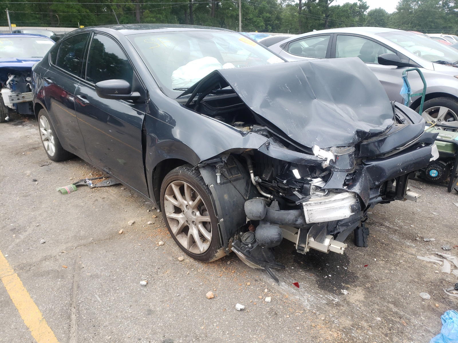 DODGE DART SXT 2013 with VIN 1C3CDFBH4DD152437 - Photo from auction