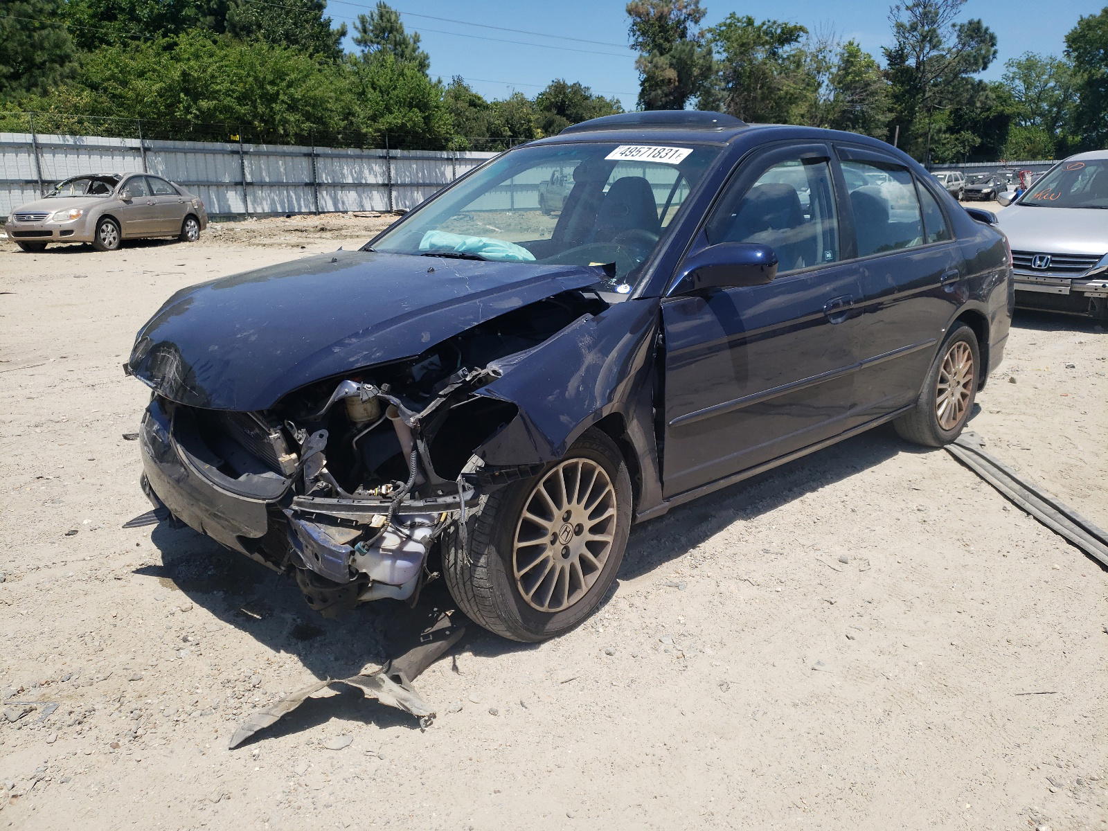 Photo 2 from auction – 2005 HONDA CIVIC EX with VIN 2HGES26765H613261