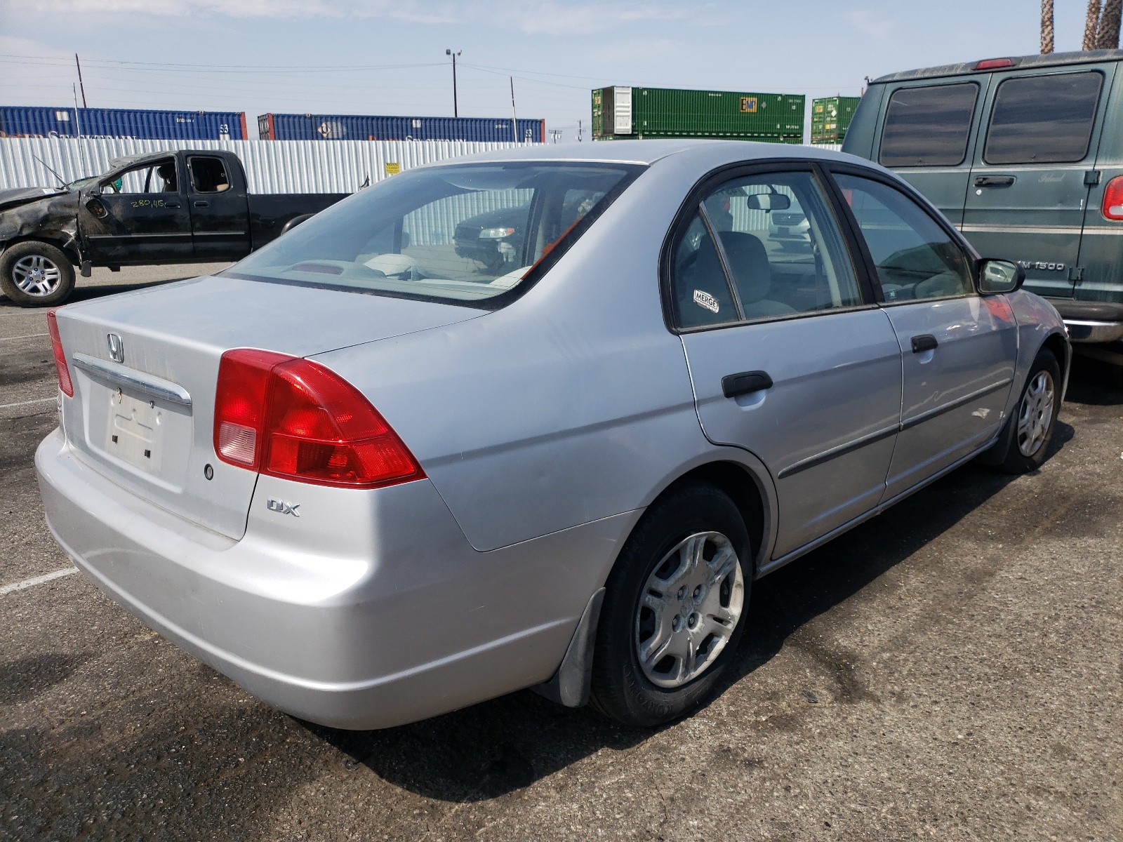 Photo 4 from auction – 2001 HONDA CIVIC DX with VIN JHMES16291S002073