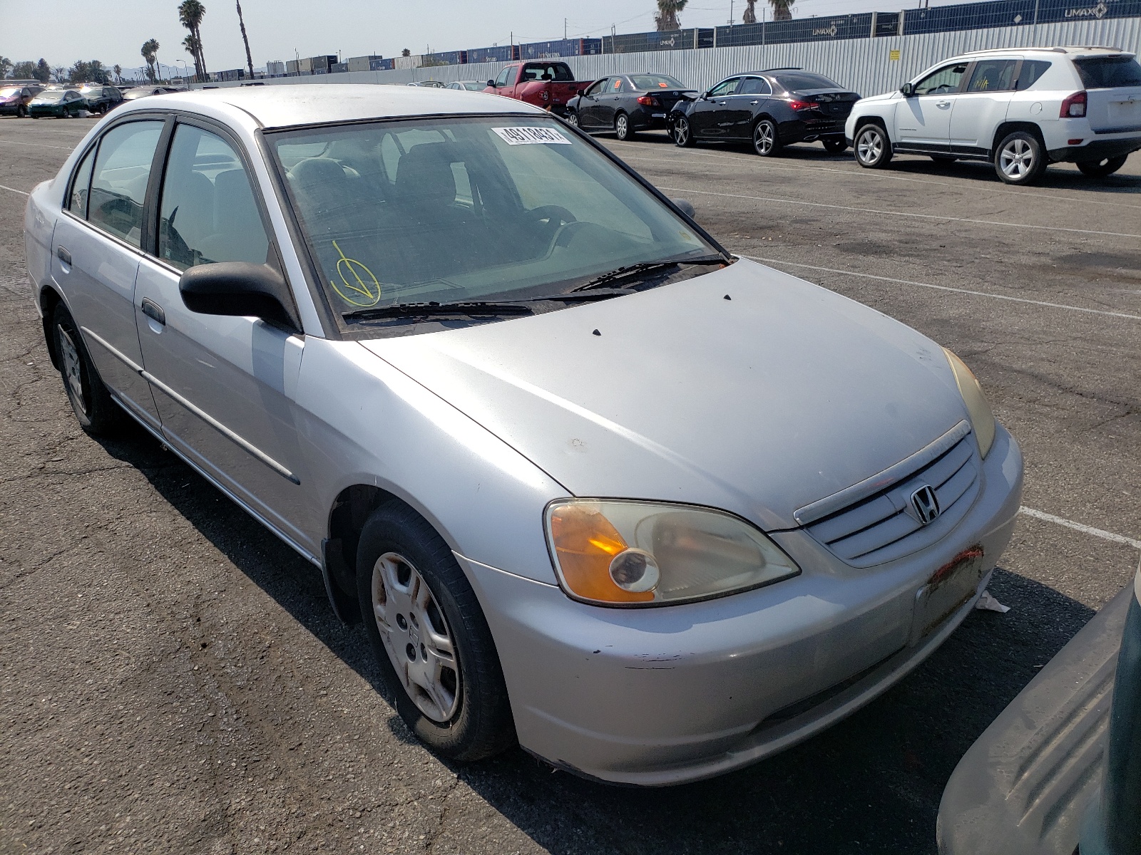 HONDA CIVIC DX 2001 with VIN JHMES16291S002073 - Photo from auction