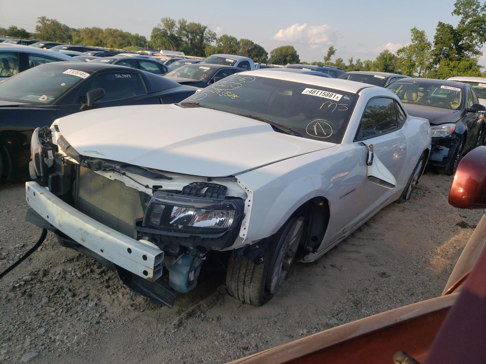 Photo 2 from auction – 2014 CHEVROLET CAMARO LT with VIN 2G1FB1E37E9183528