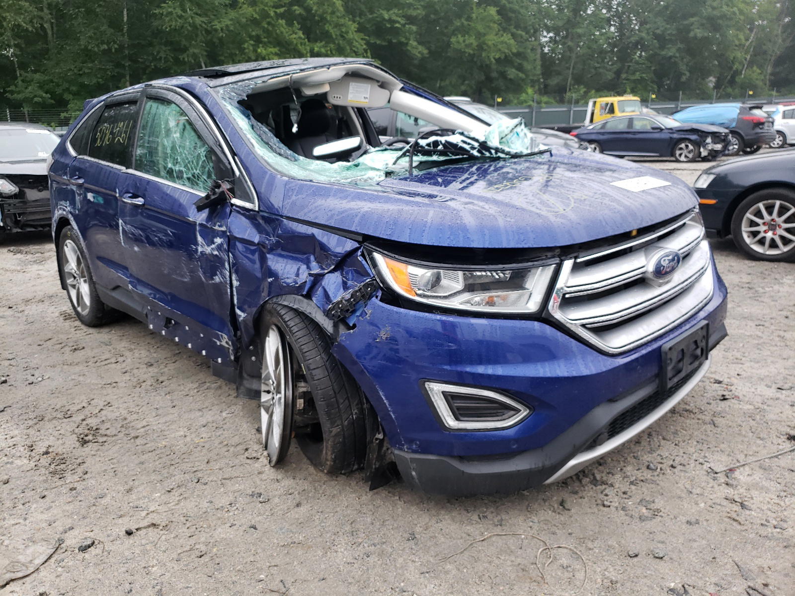 FORD EDGE TITAN 2015 with VIN 2FMPK4K85FBB49106 - Photo from auction