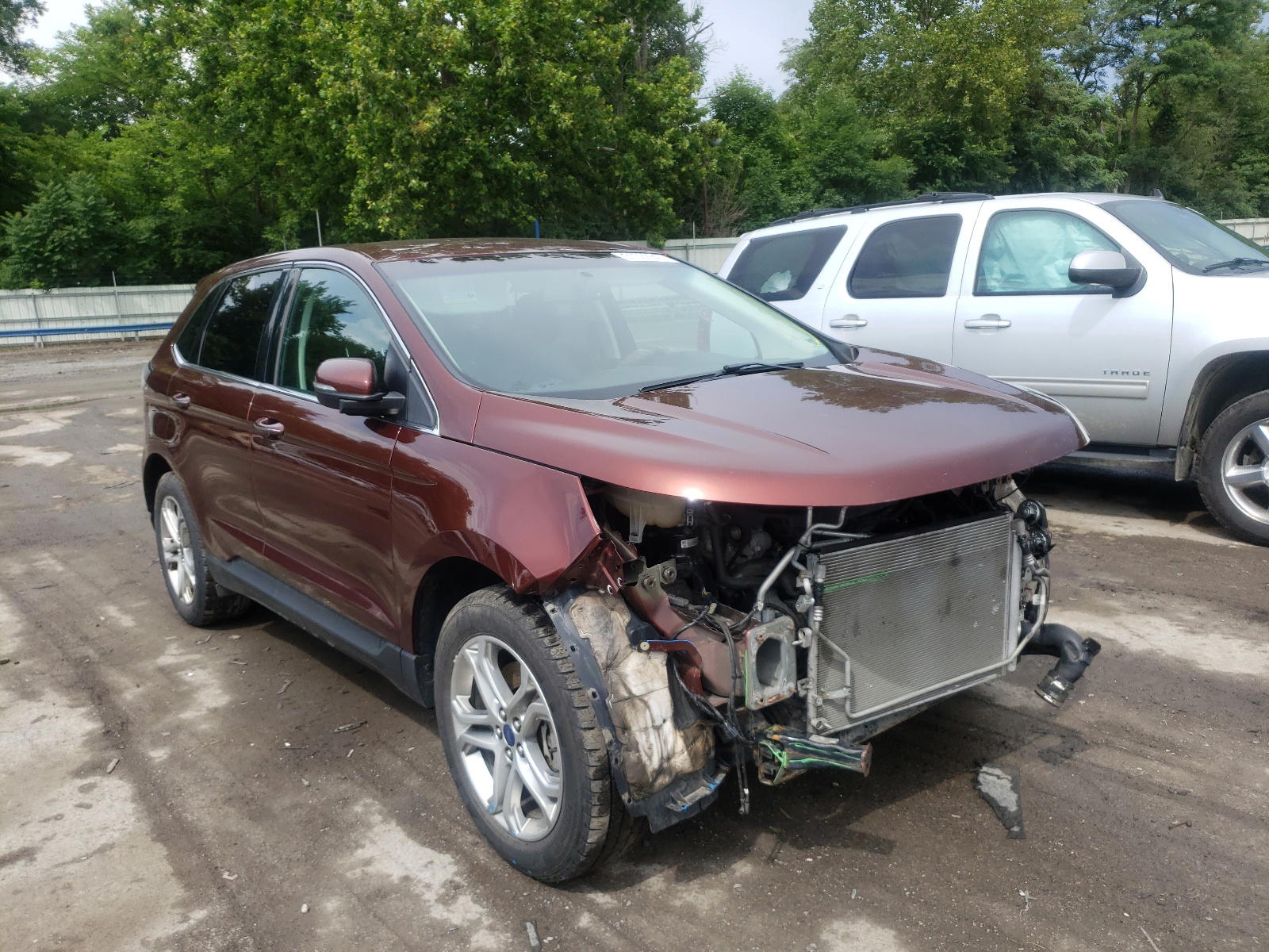 FORD EDGE TITAN 2015 with VIN 2FMTK4K98FBB21856 - Photo from auction