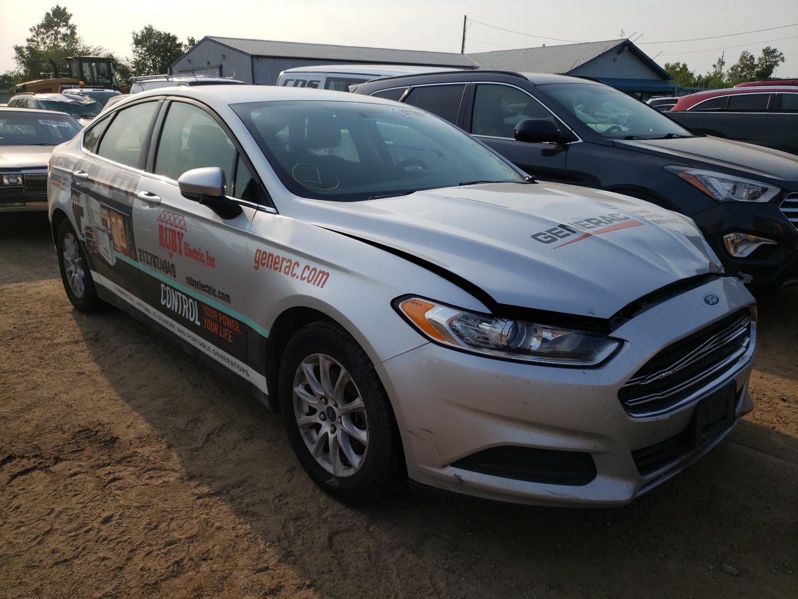 FORD FUSION S 2016 with VIN 3FA6P0G73GR276505 - Photo from auction