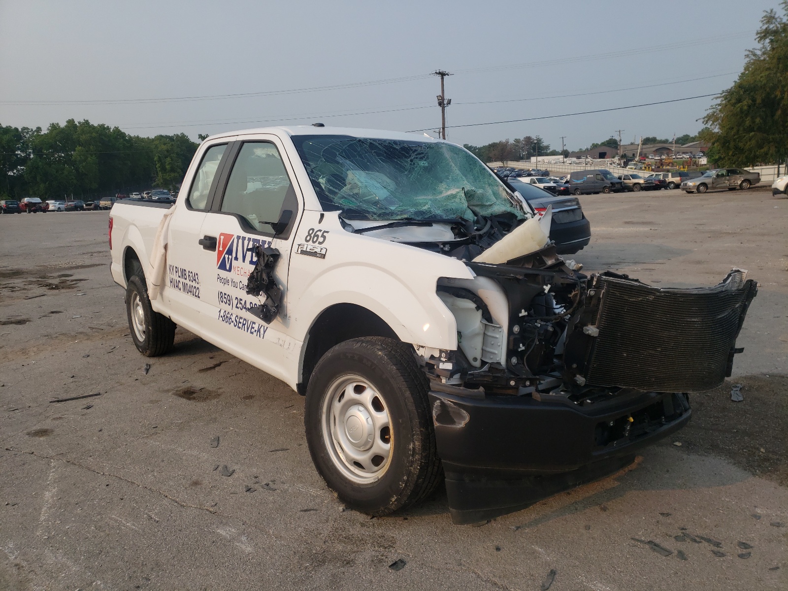 FORD F150 SUPER 2018 with VIN 1FTEX1CP0JFE16841 - Photo from auction