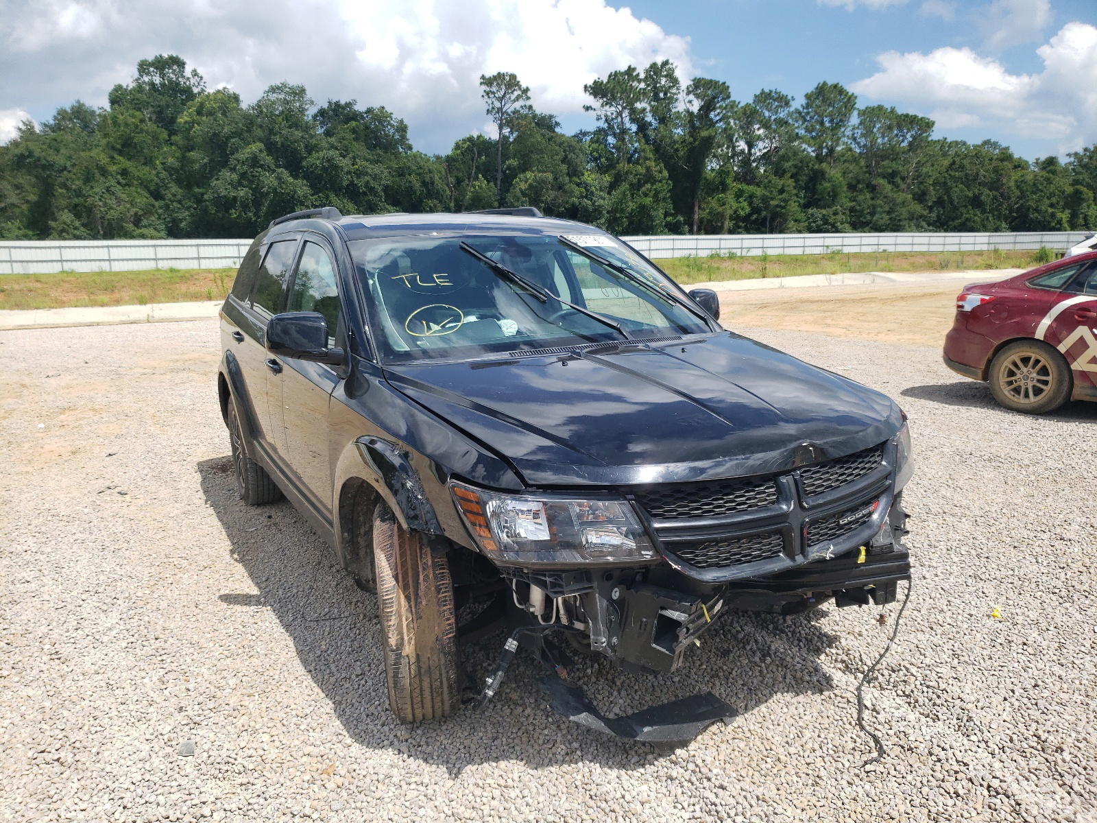 DODGE JOURNEY SE 2019 with VIN 3C4PDCBB7KT718640 - Photo from auction