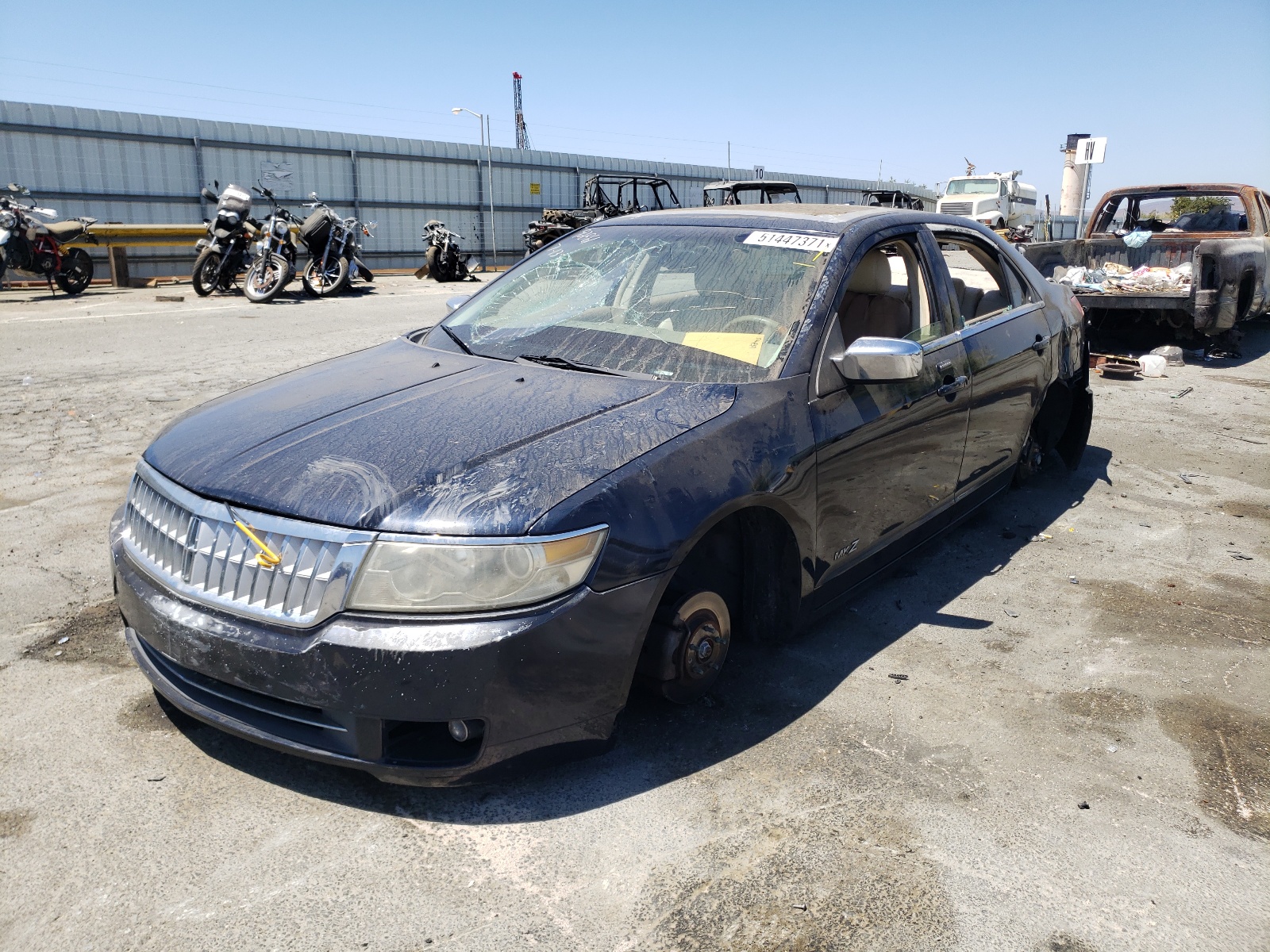 Photo 2 from auction – 2008 LINCOLN MKZ with VIN 3LNHM26T78R618184