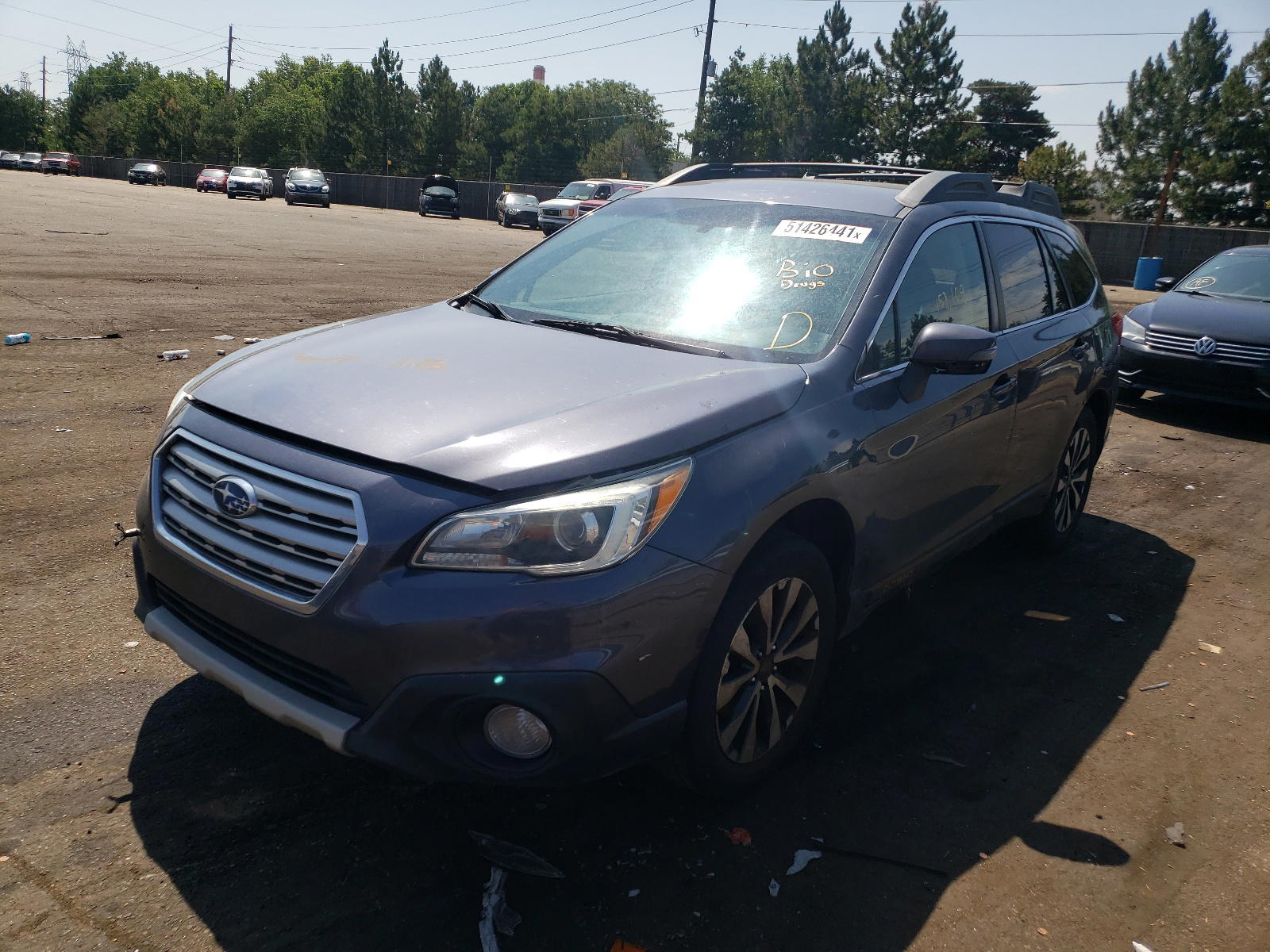 Photo 2 from auction – 2015 SUBARU OUTBACK 2. with VIN 4S4BSBJC6F3329134