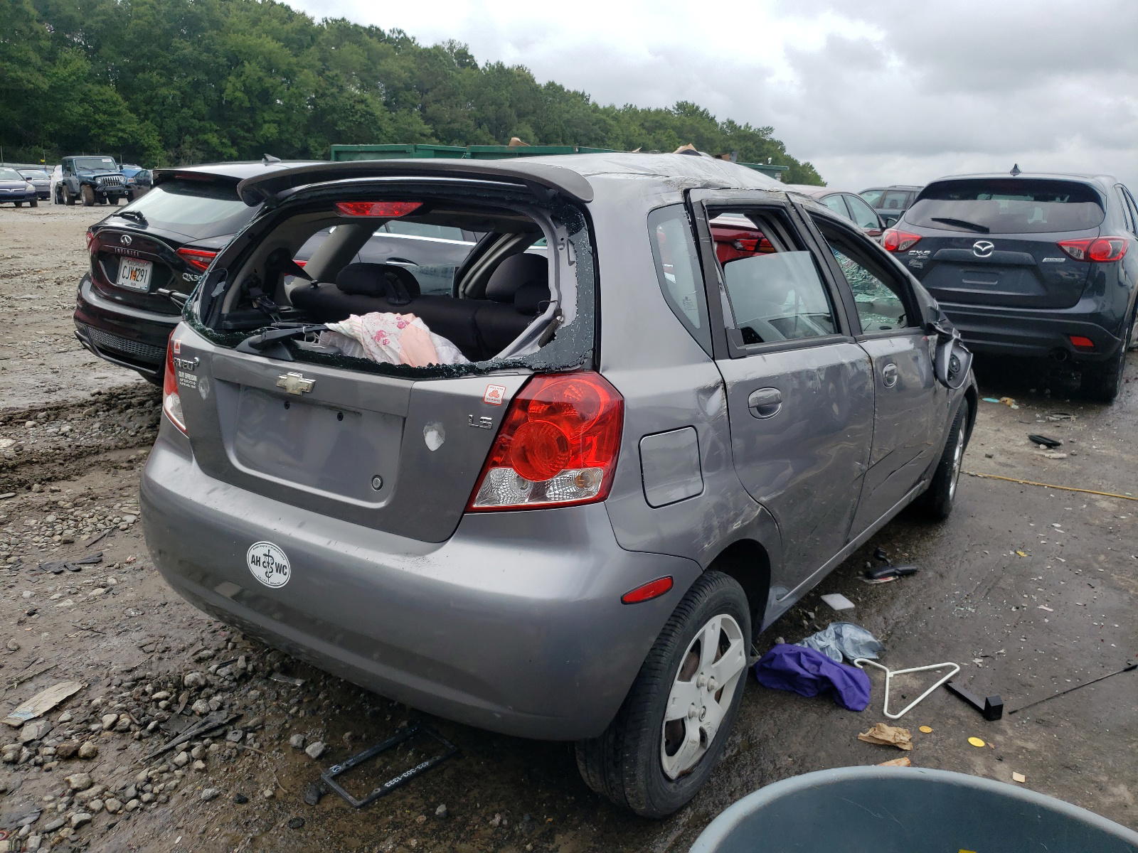 Photo 4 from auction – 2007 CHEVROLET AVEO BASE with VIN KL1TD66607B777123